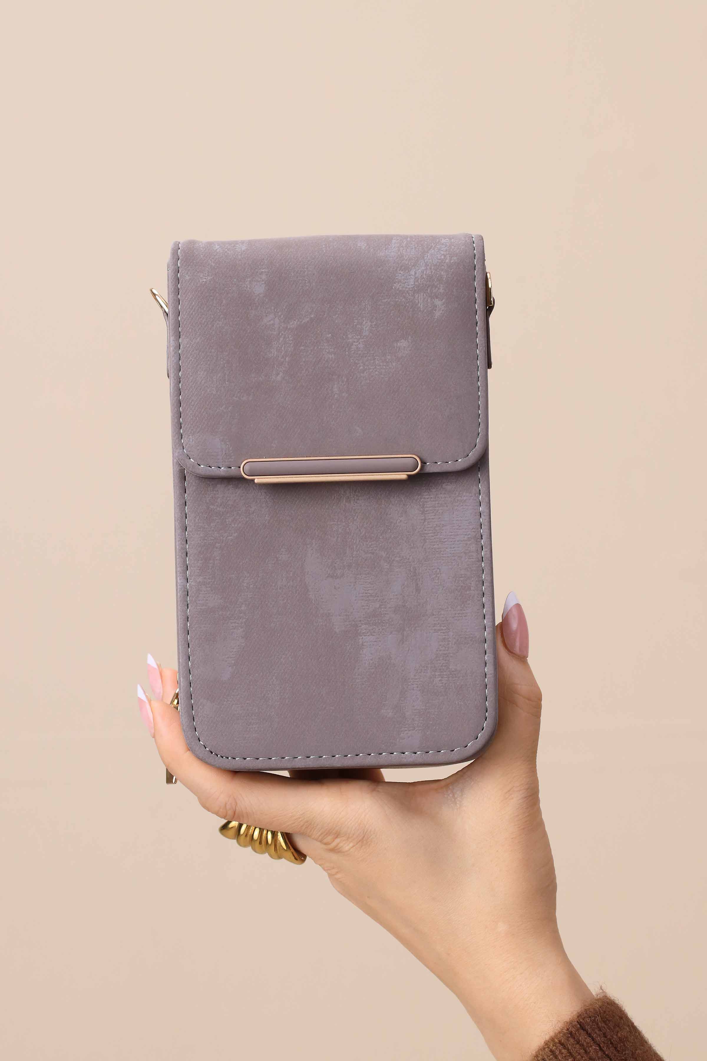Grey Phone Bag-444922111-for Women - Bag Winter Collection | Nishat | Shop Online