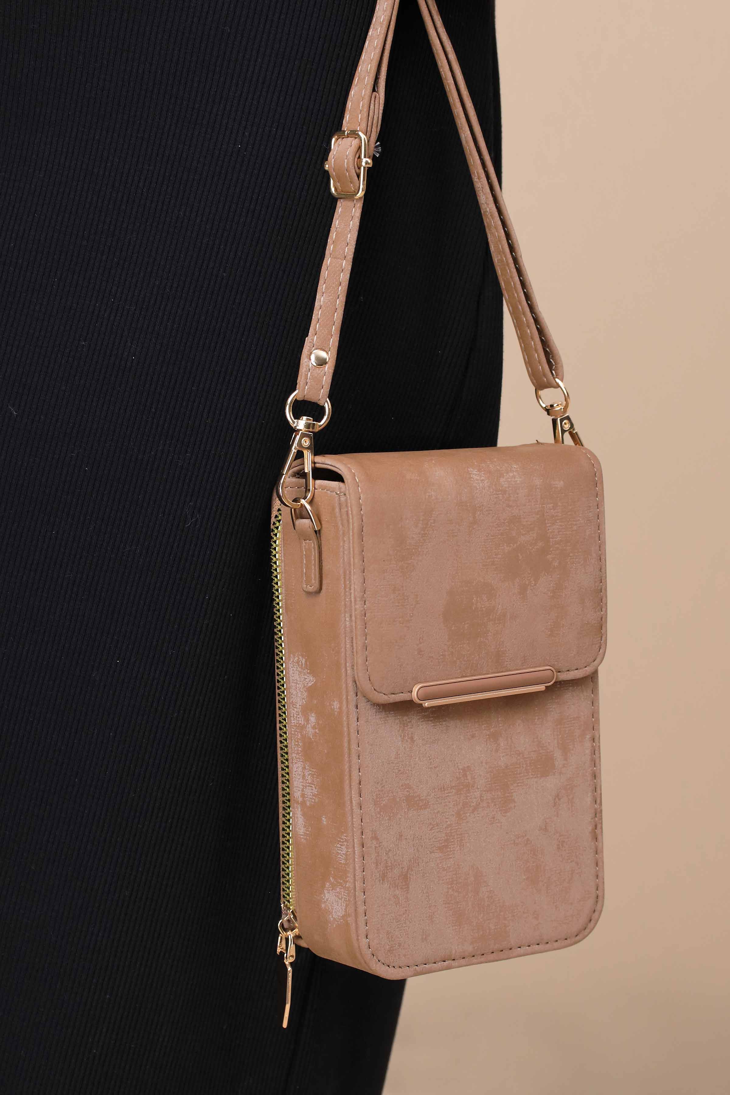 Brown Phone Bag-444922113-for Women - Bag Winter Collection | Nishat | Shop Online