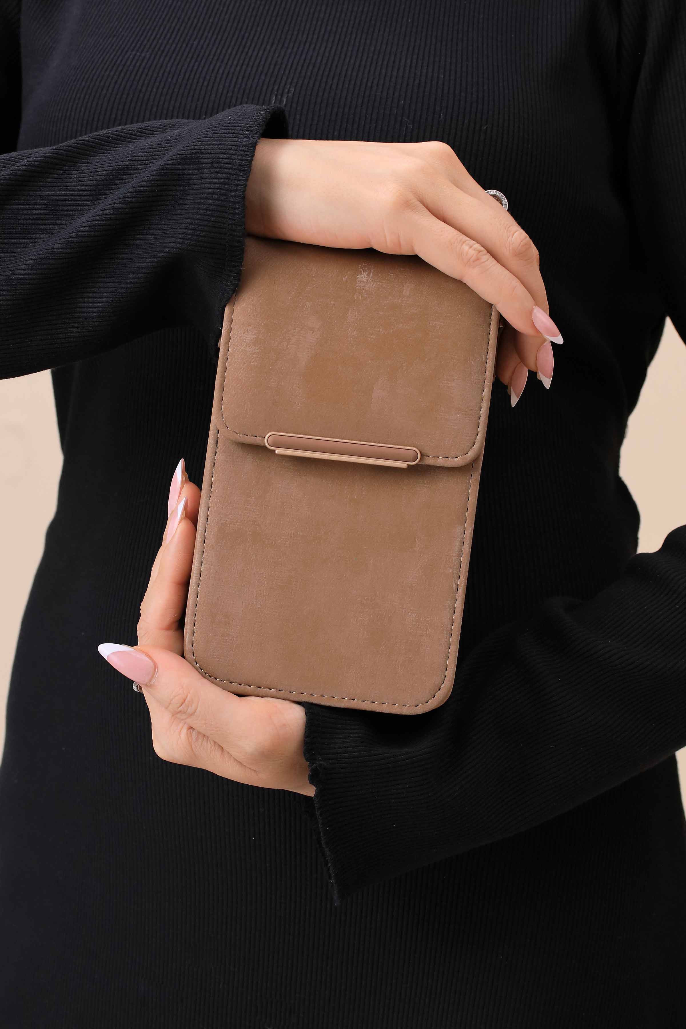 Brown Phone Bag-444922113-for Women - Bag Winter Collection | Nishat | Shop Online