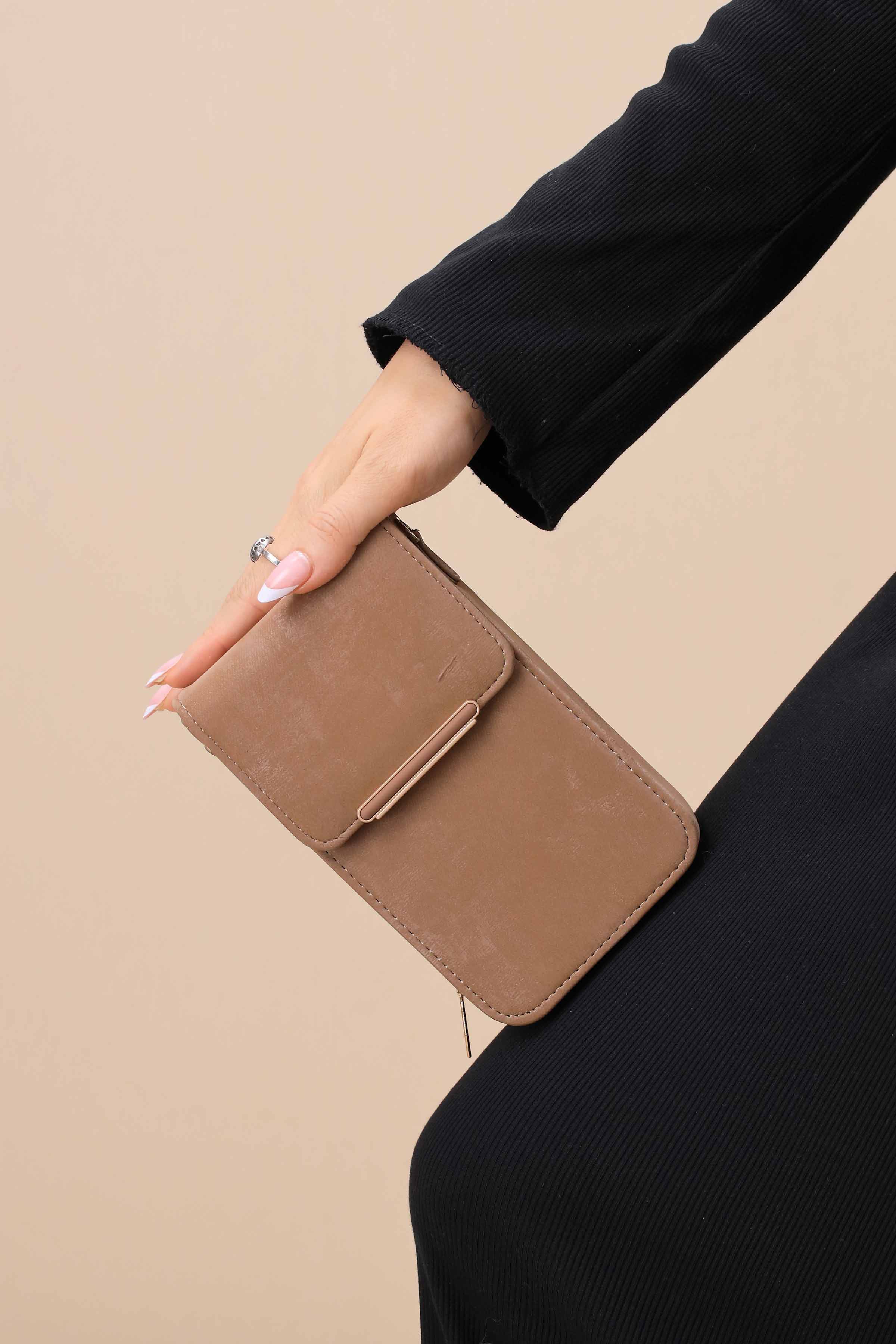 Brown Phone Bag-444922113-for Women - Bag Winter Collection | Nishat | Shop Online
