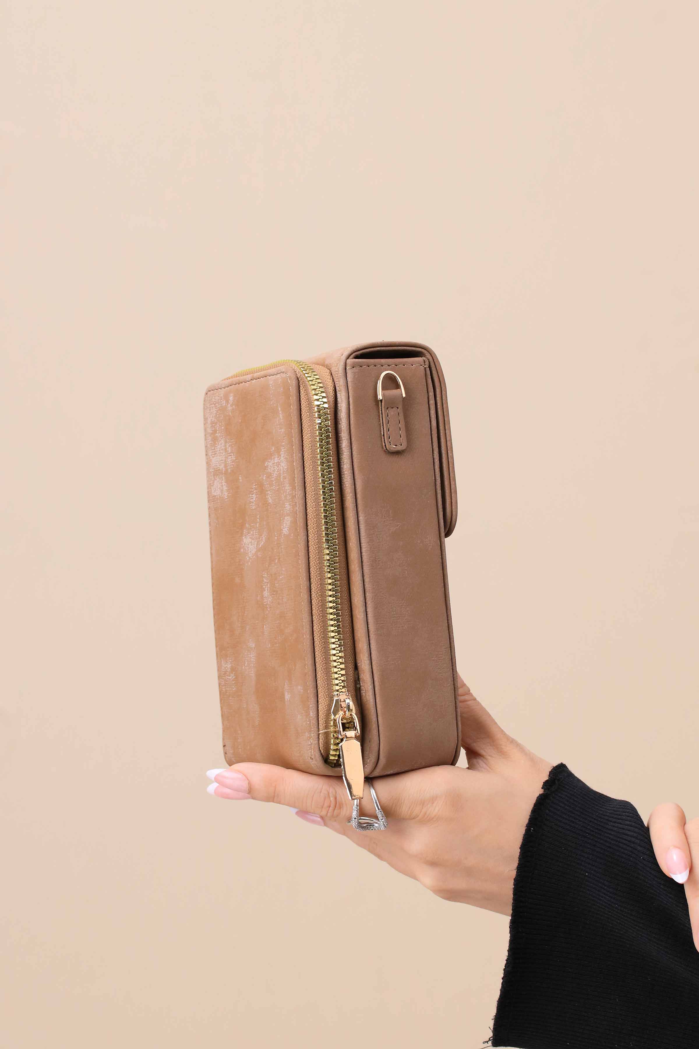 Brown Phone Bag-444922113-for Women - Bag Winter Collection | Nishat | Shop Online