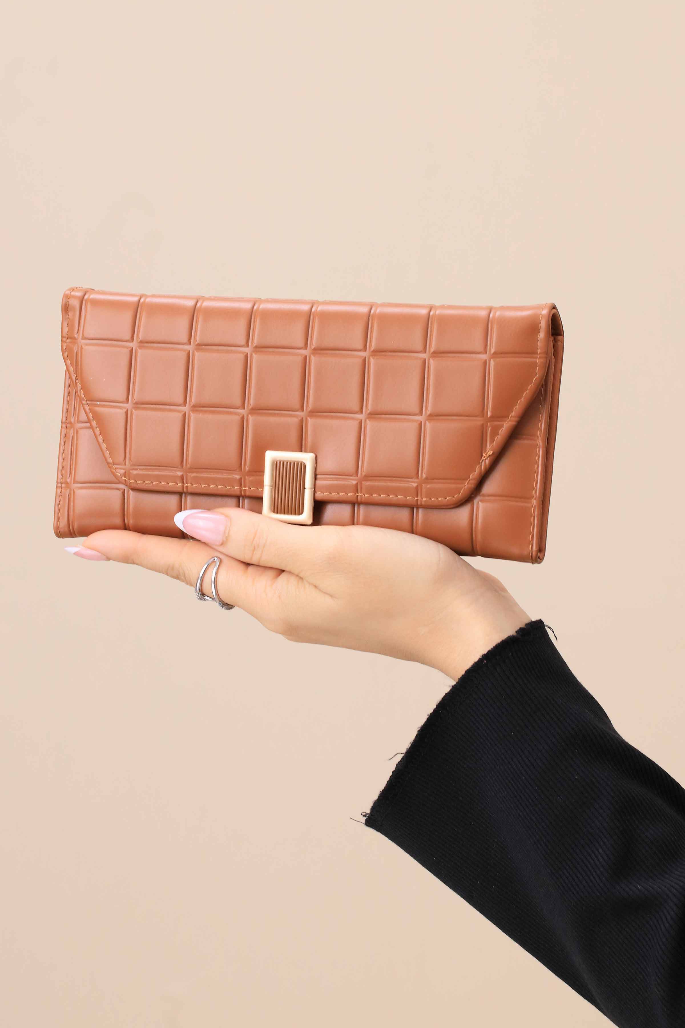 Brown Wallet-444952113-for Women - Bag Winter Collection | Nishat | Shop Online