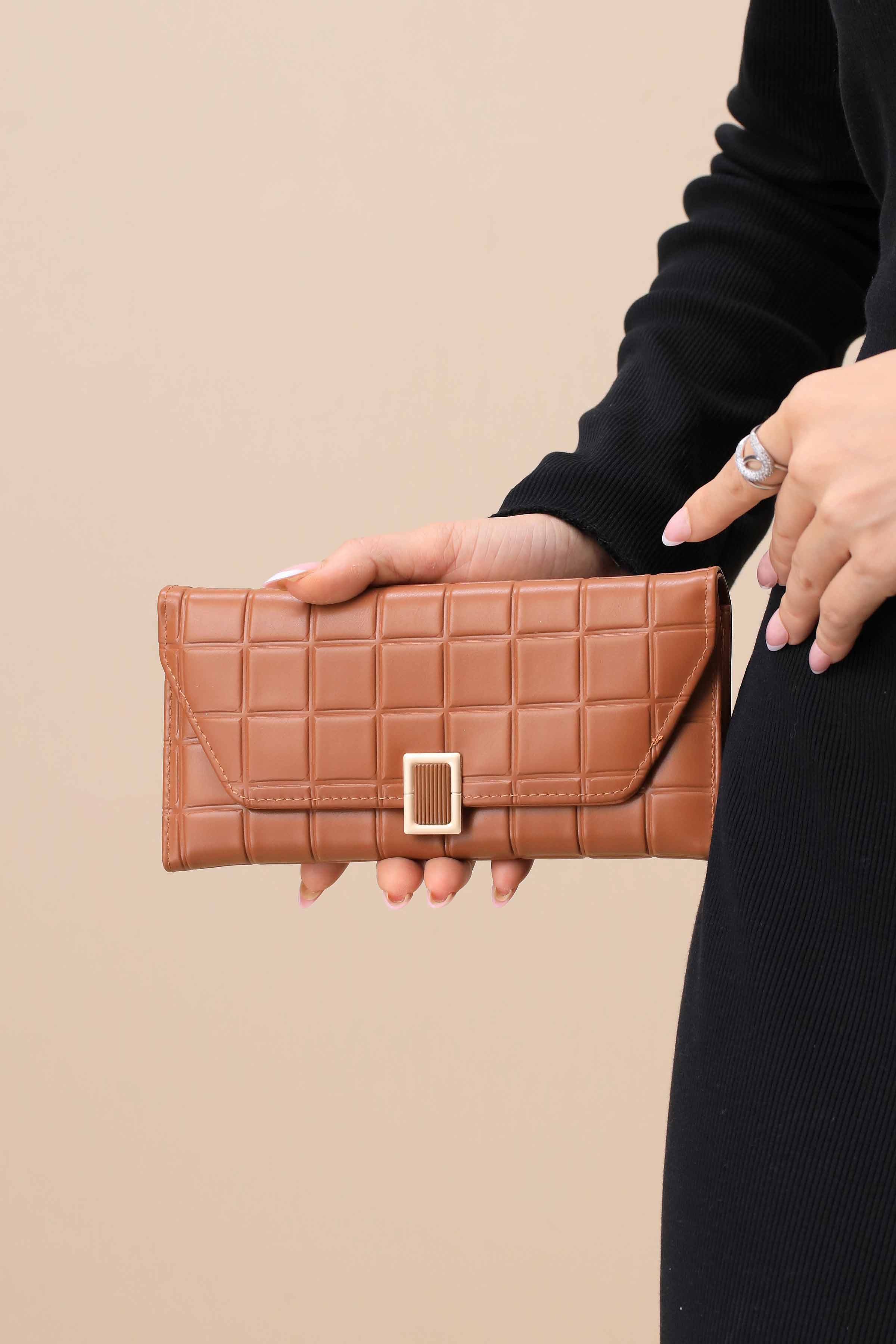 Brown Wallet-444952113-for Women - Bag Winter Collection | Nishat | Shop Online