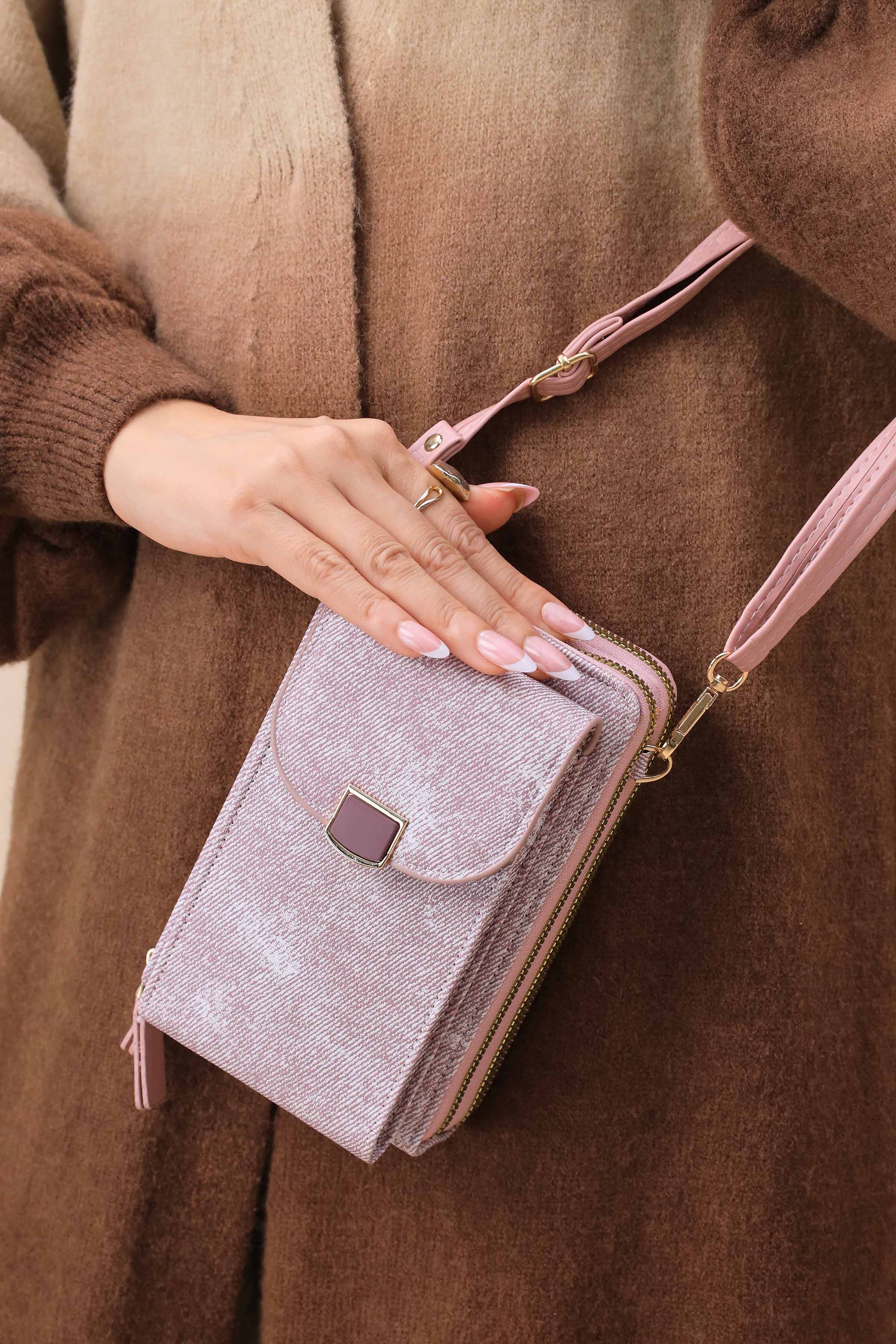 Pink Phone Bag-444962105-for Women - Bag Winter Collection | Nishat | Shop Online