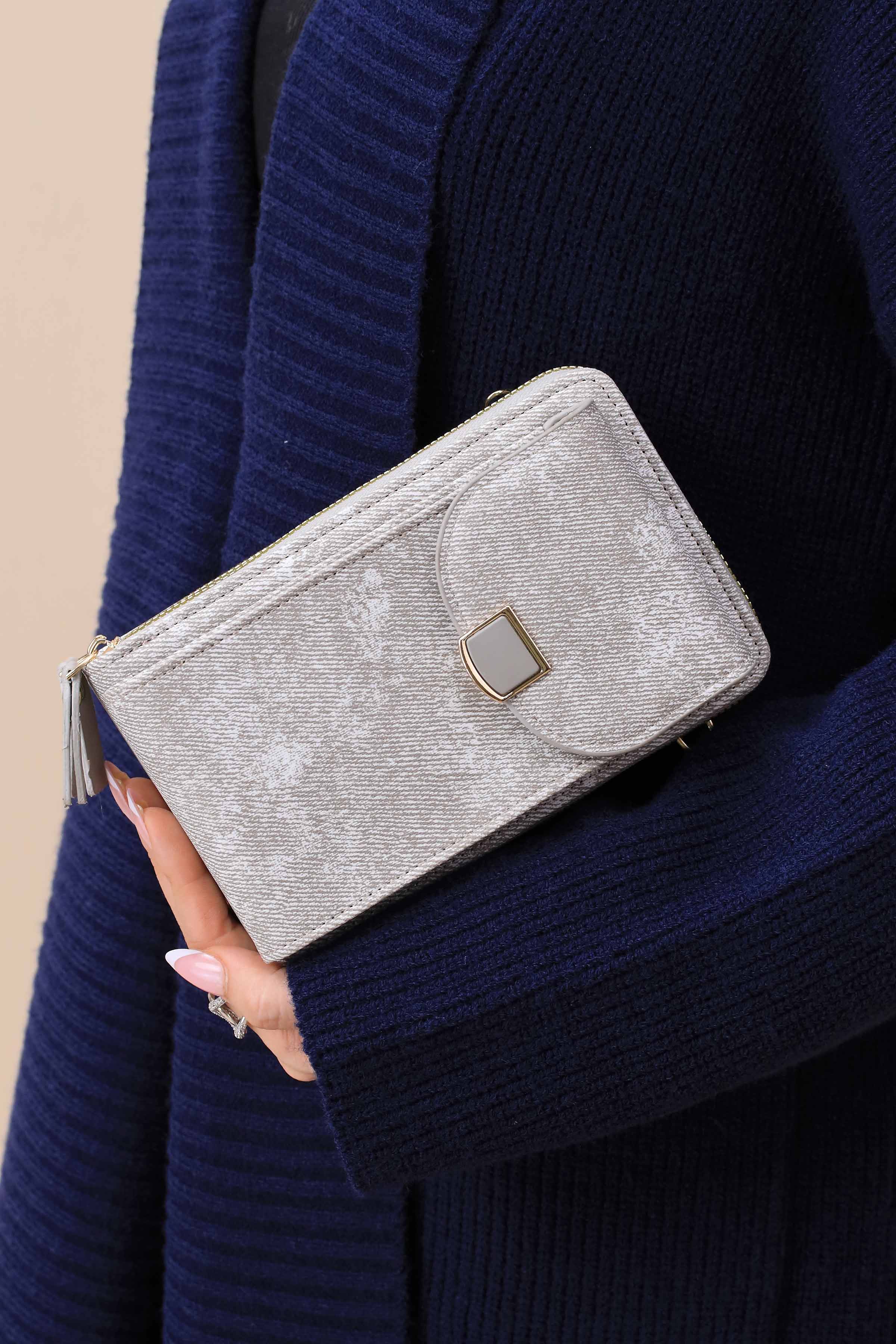 Grey Phone Bag-444962111-for Women - Bag Winter Collection | Nishat | Shop Online