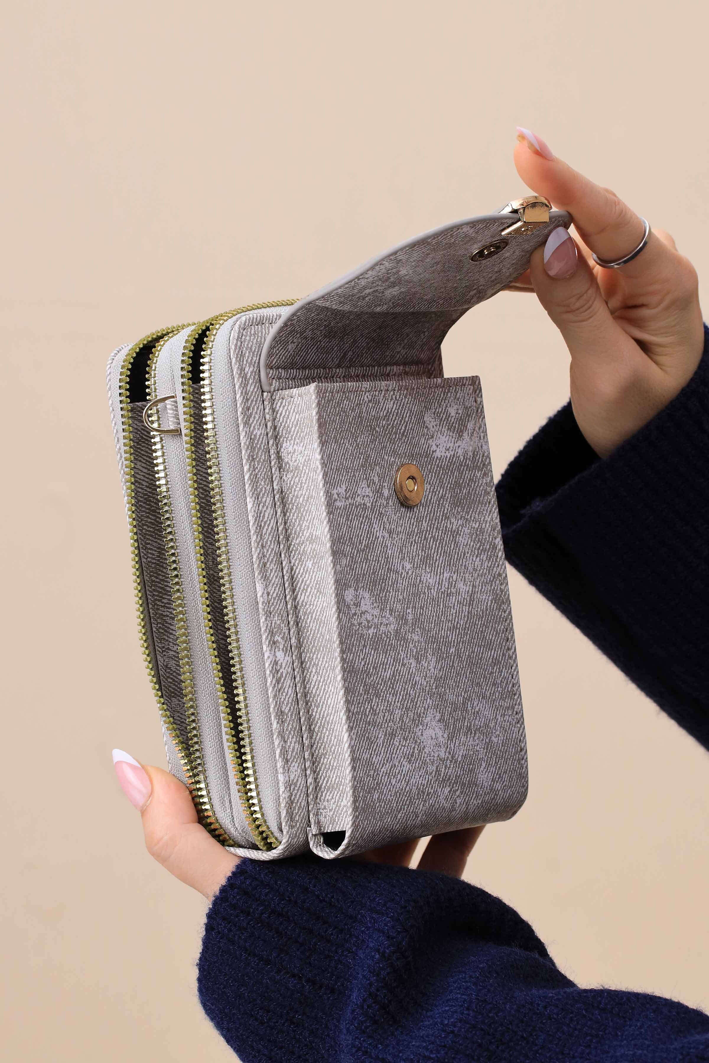 Grey Phone Bag-444962111-for Women - Bag Winter Collection | Nishat | Shop Online