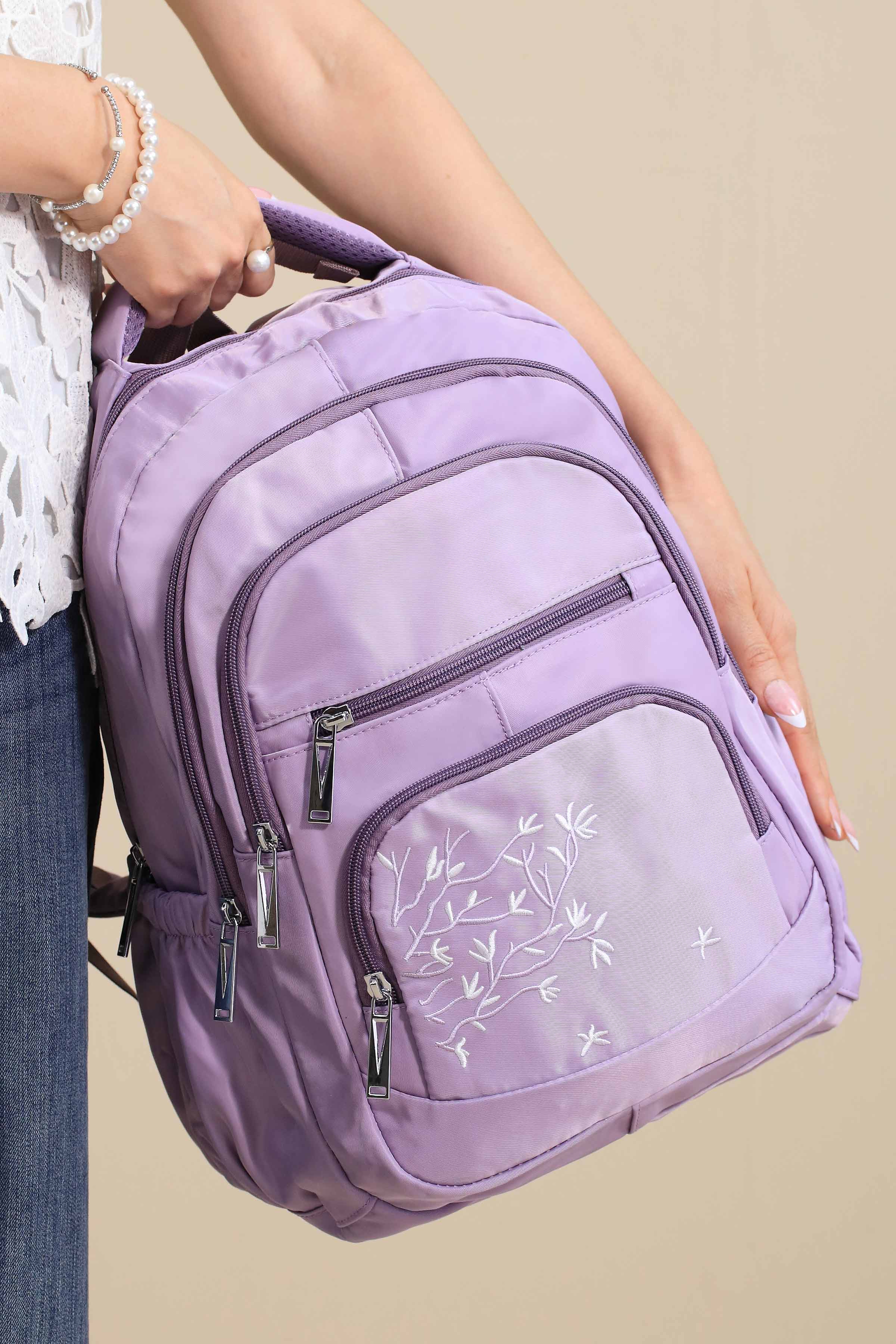 Dark Purple Back Pack-445142109 for Women - Bag Winter Collection | Nishat | Shop Online