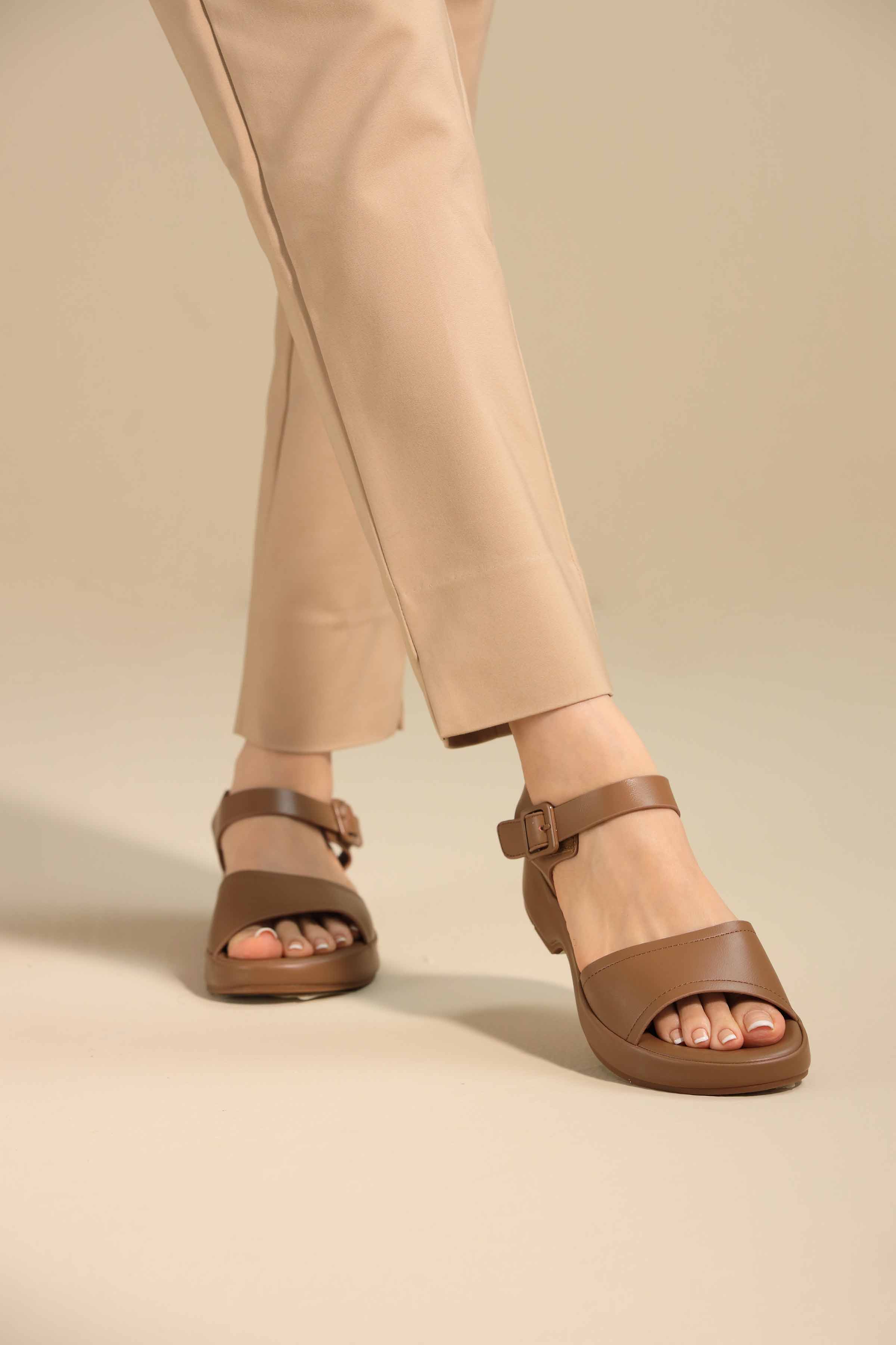 Brown Sandals-445162913 - for Women - Shoes Collection | Nishat | Shop Online