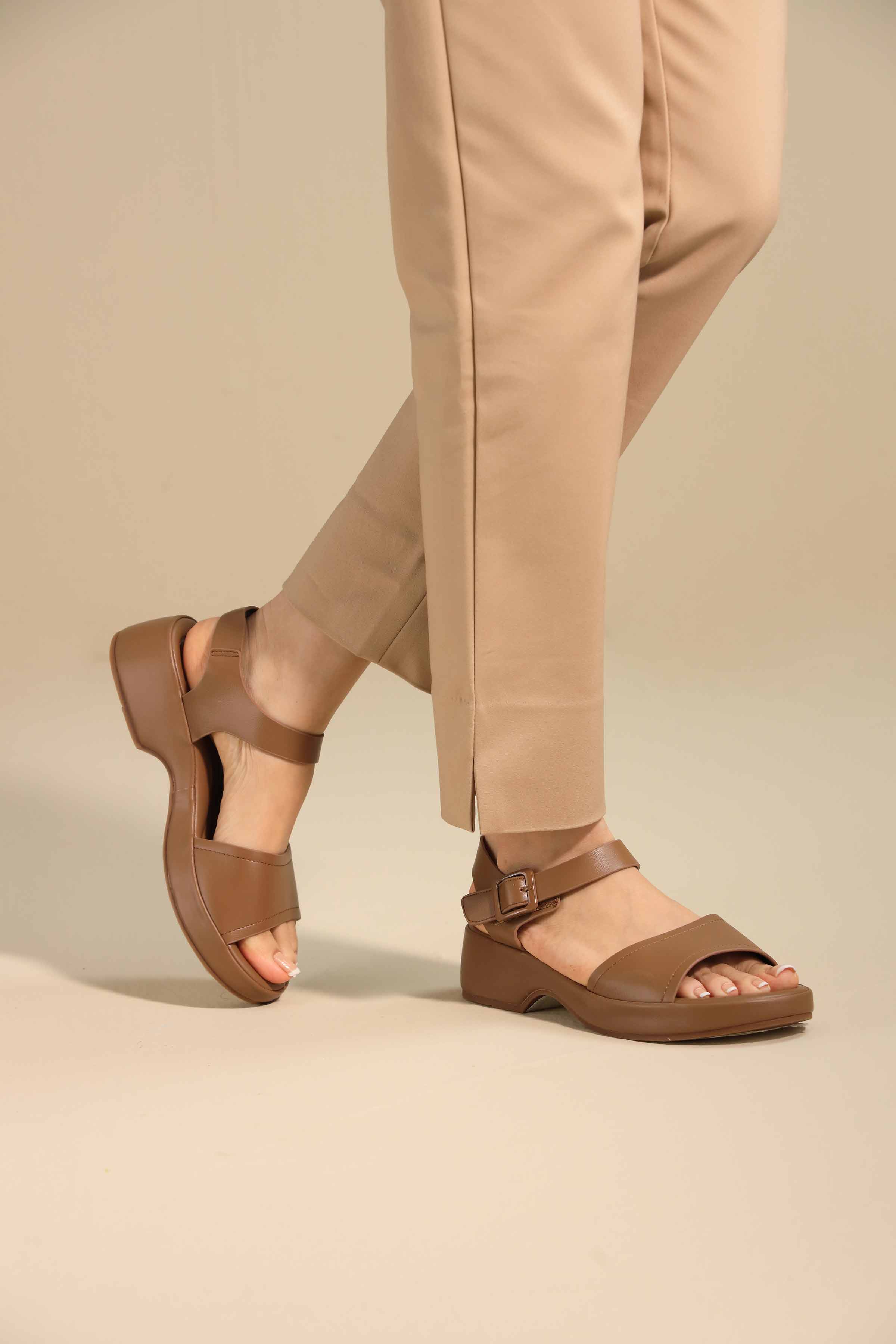 Brown Sandals-445162913 - for Women - Shoes Collection | Nishat | Shop Online