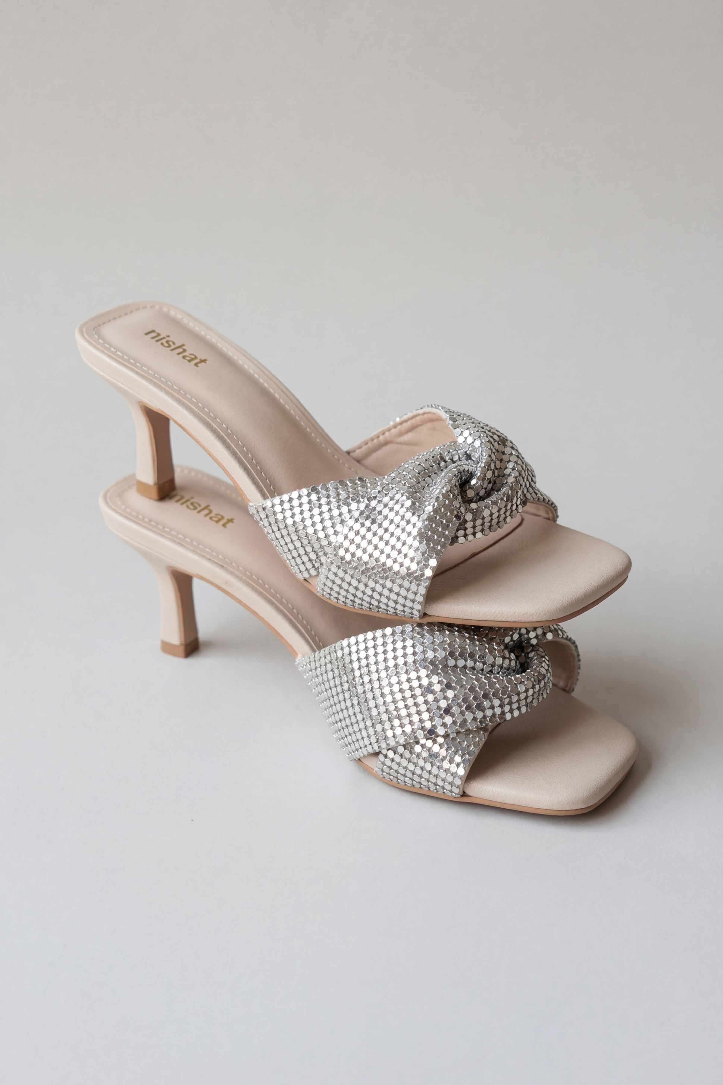 Off White Heels-445172918 for Women - Fashion Collection | Nishat | Shop Online