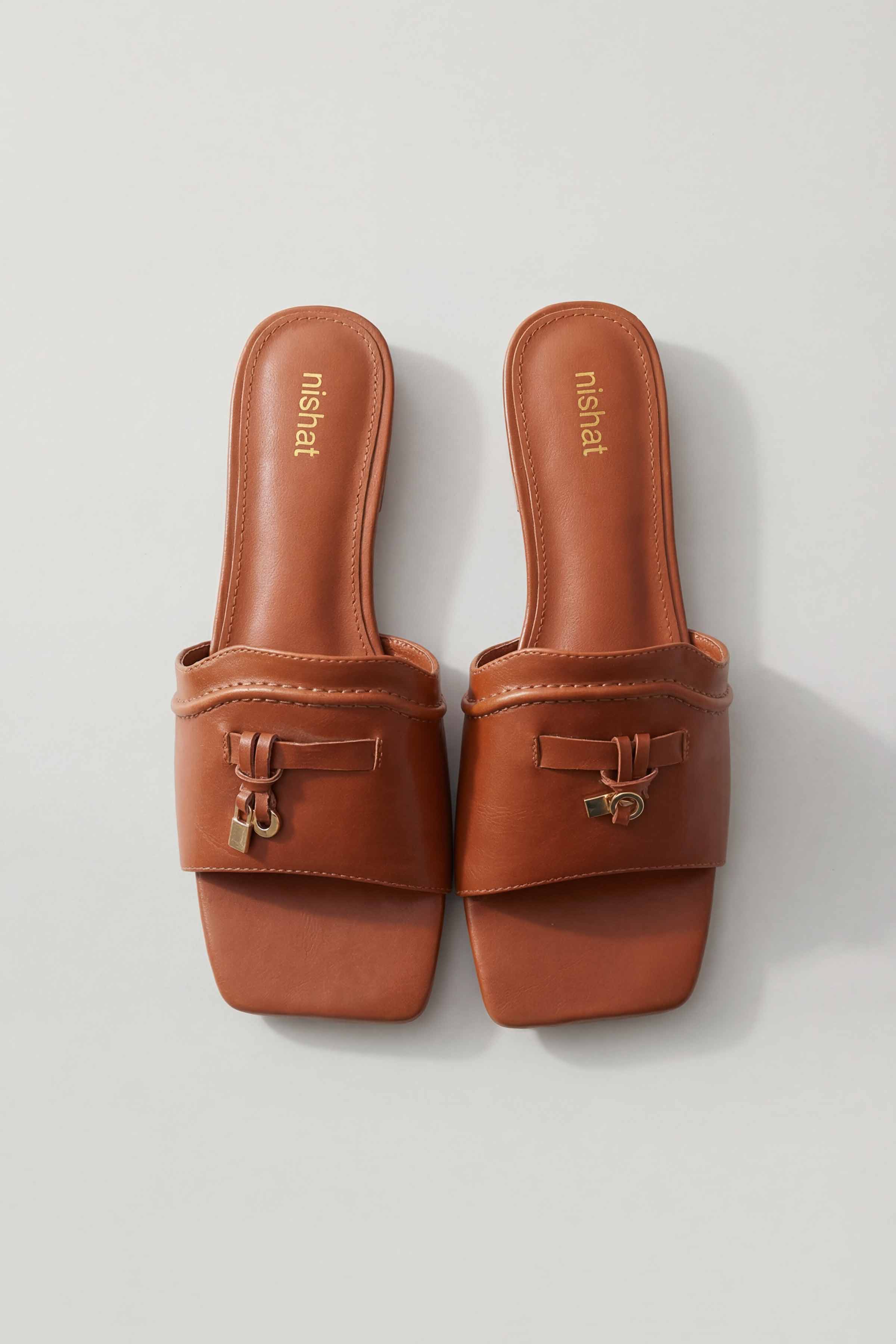 Brown Chappal-445182913 for Women - Fashion Collection | Nishat | Shop Online