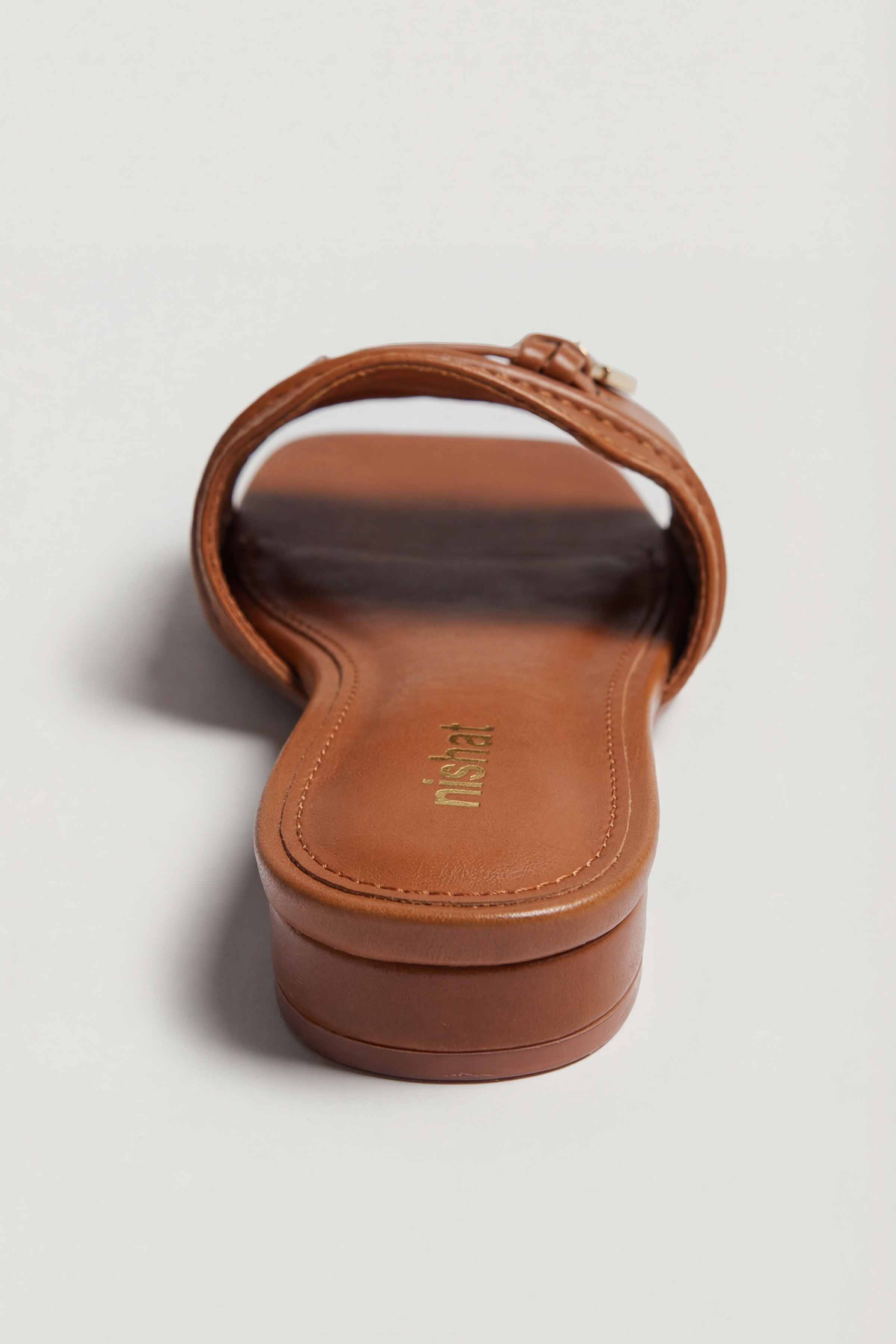 Brown Chappal-445182913 for Women - Fashion Collection | Nishat | Shop Online