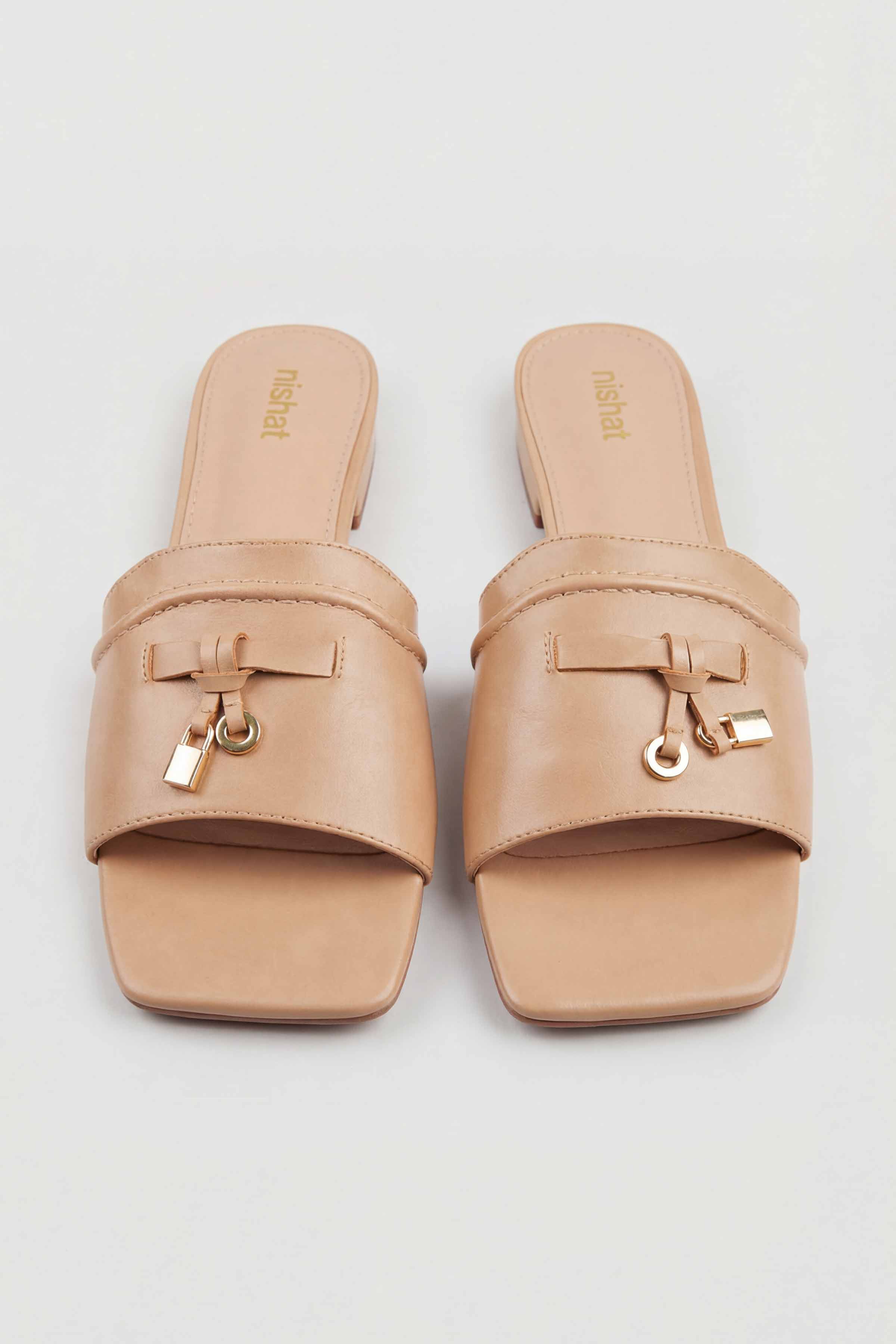 Beige Chappal-445182918 for Women - Fashion Collection | Nishat | Shop Online