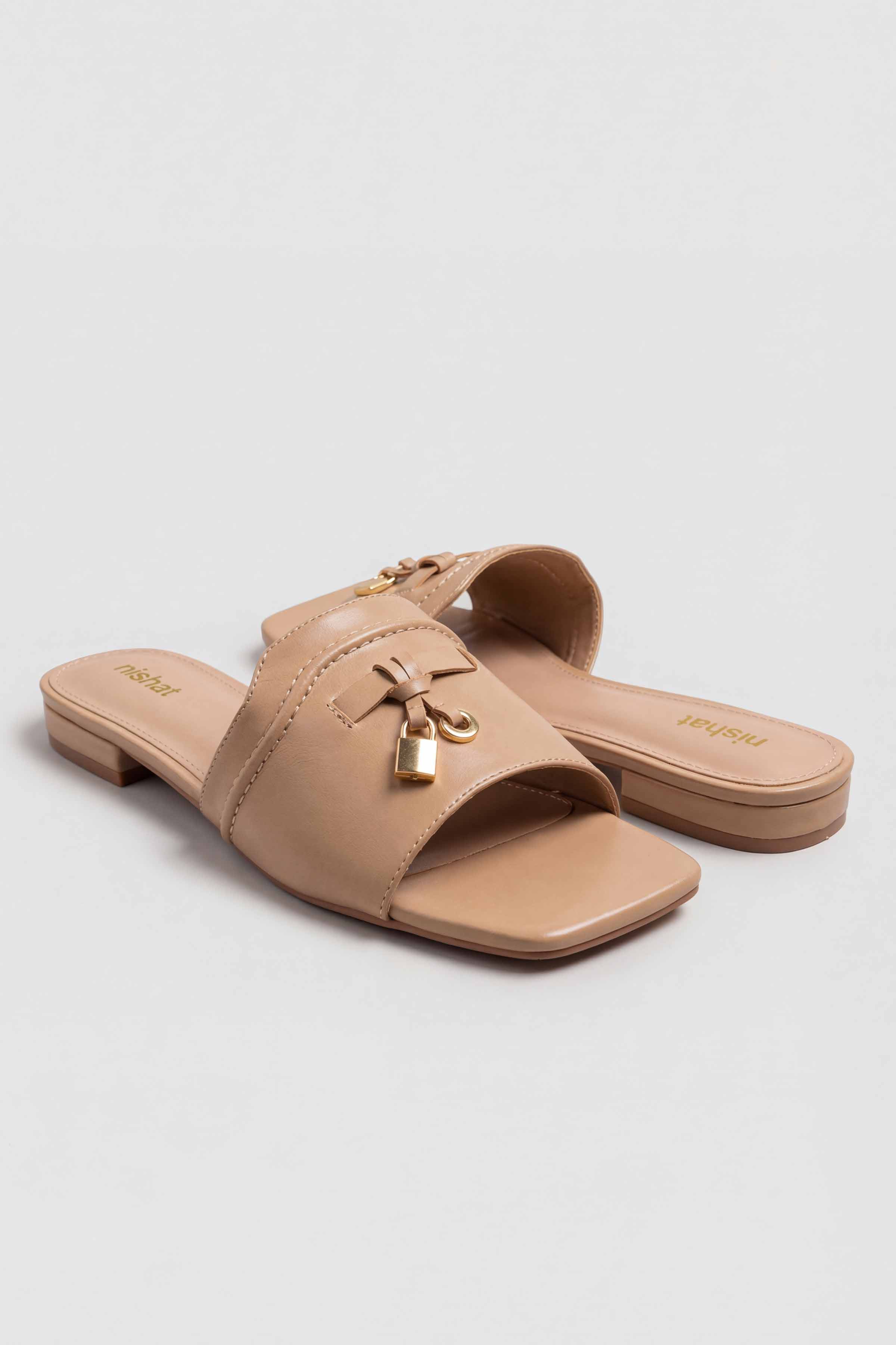 Beige Chappal-445182918 for Women - Fashion Collection | Nishat | Shop Online