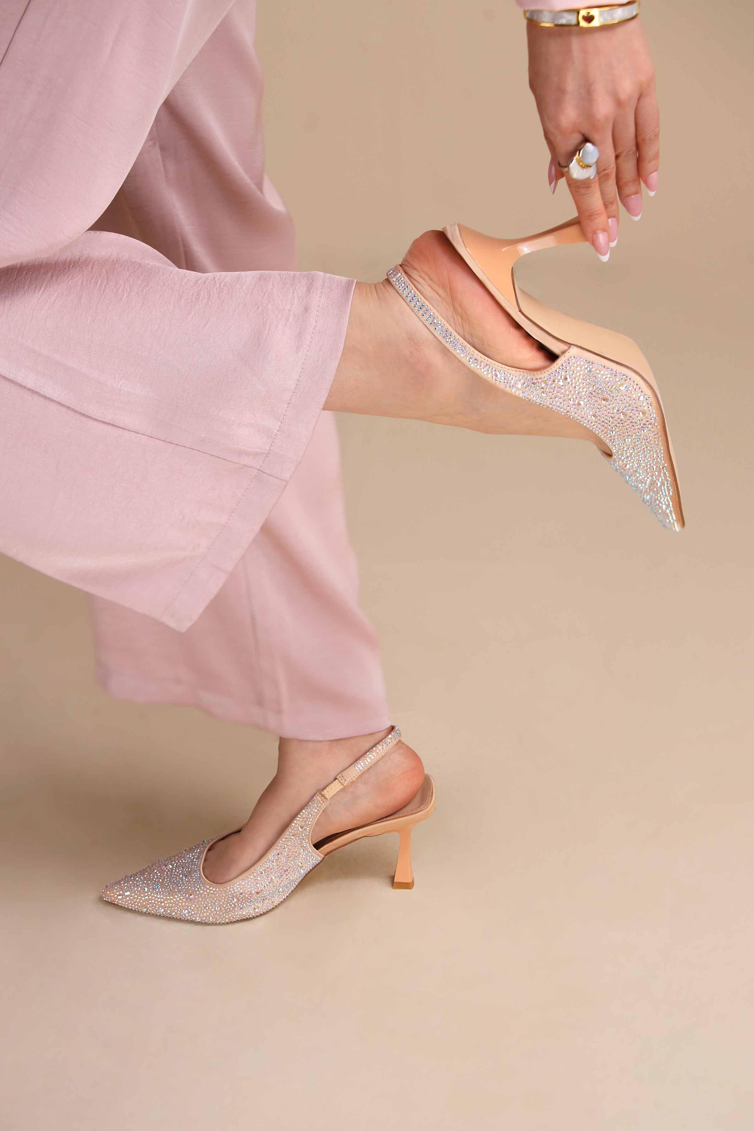 Beige Pumps Heels-445232918 - for Women - Shoes Collection | Nishat | Shop Online