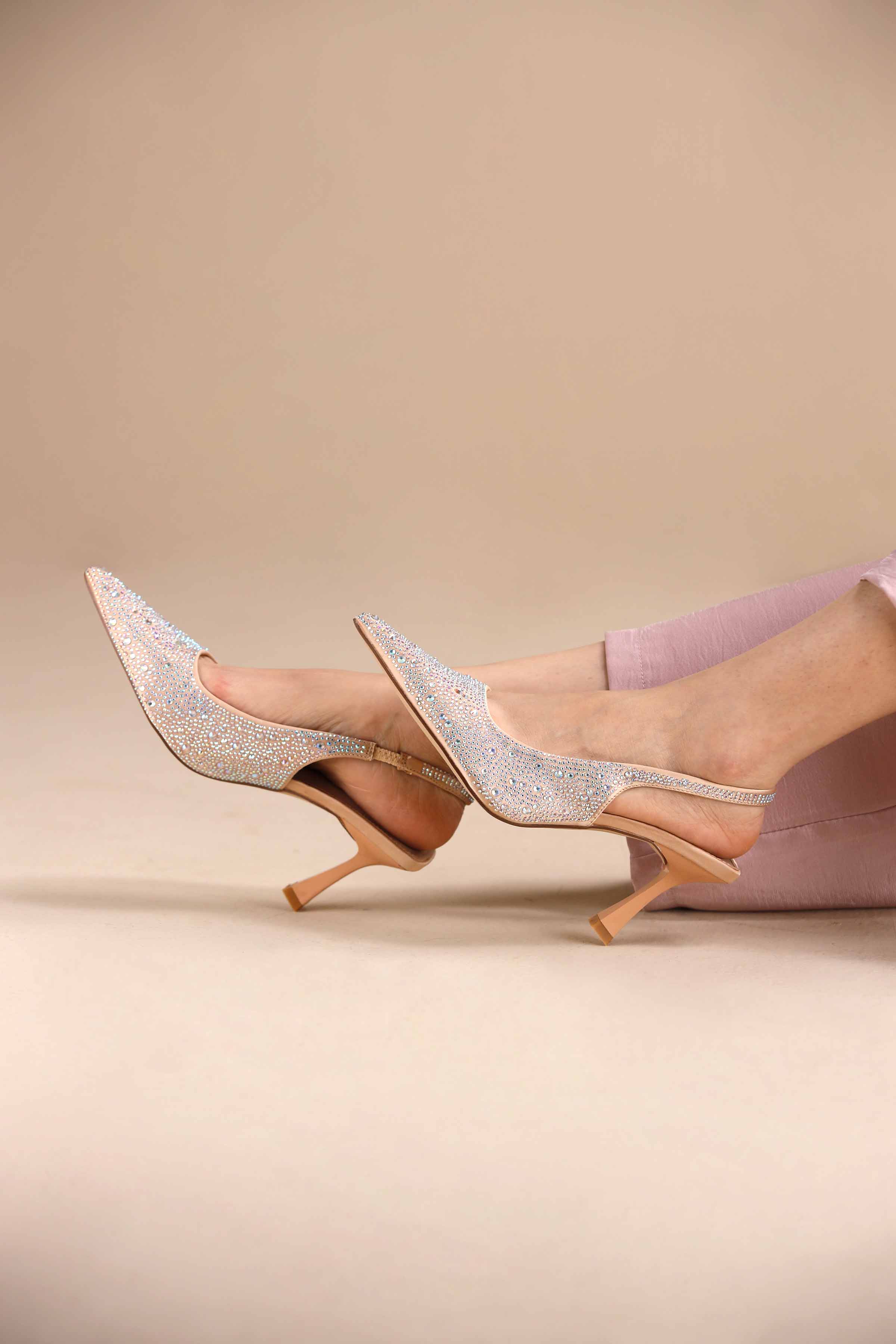 Beige Pumps Heels-445232918 - for Women - Shoes Collection | Nishat | Shop Online