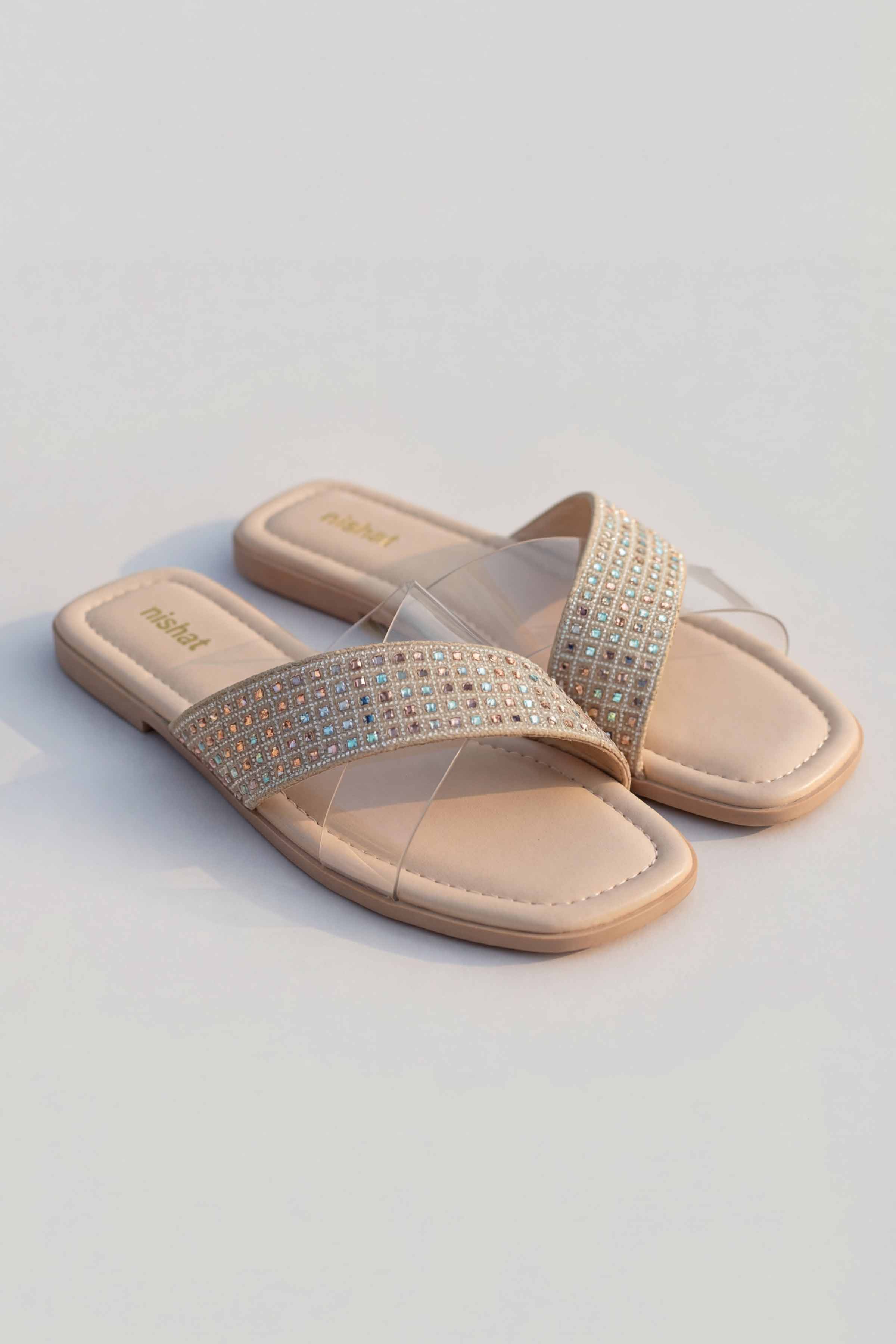 Beige Chappal-445242918 for Women - Fashion Collection | Nishat | Shop Online