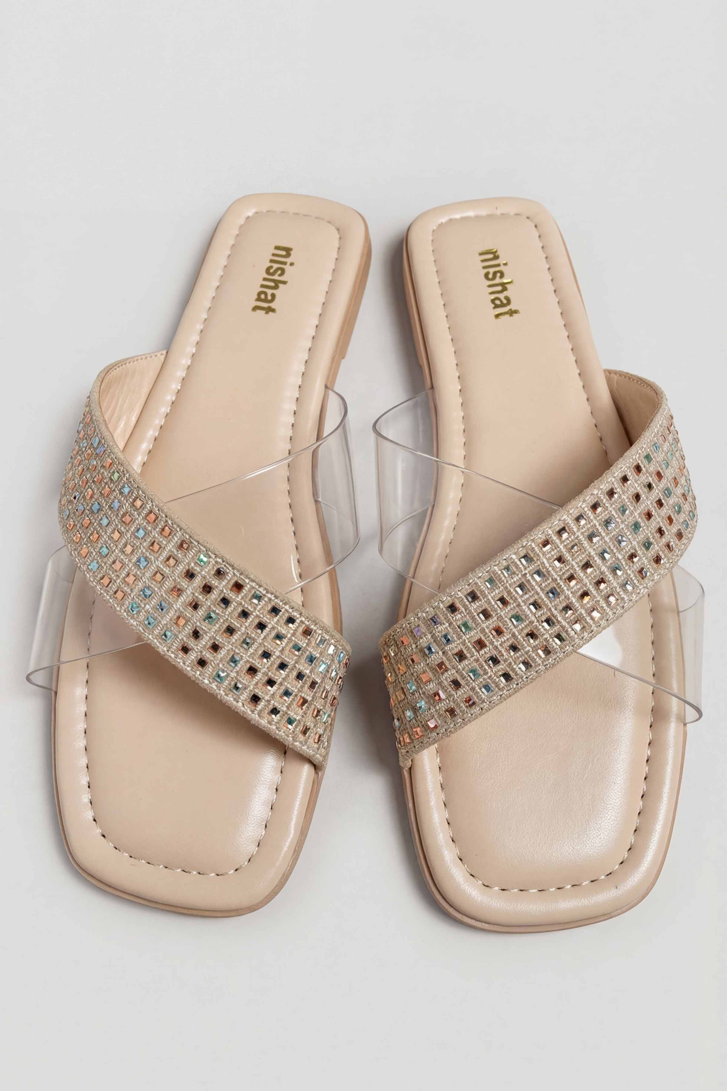 Beige Chappal-445242918 for Women - Fashion Collection | Nishat | Shop Online