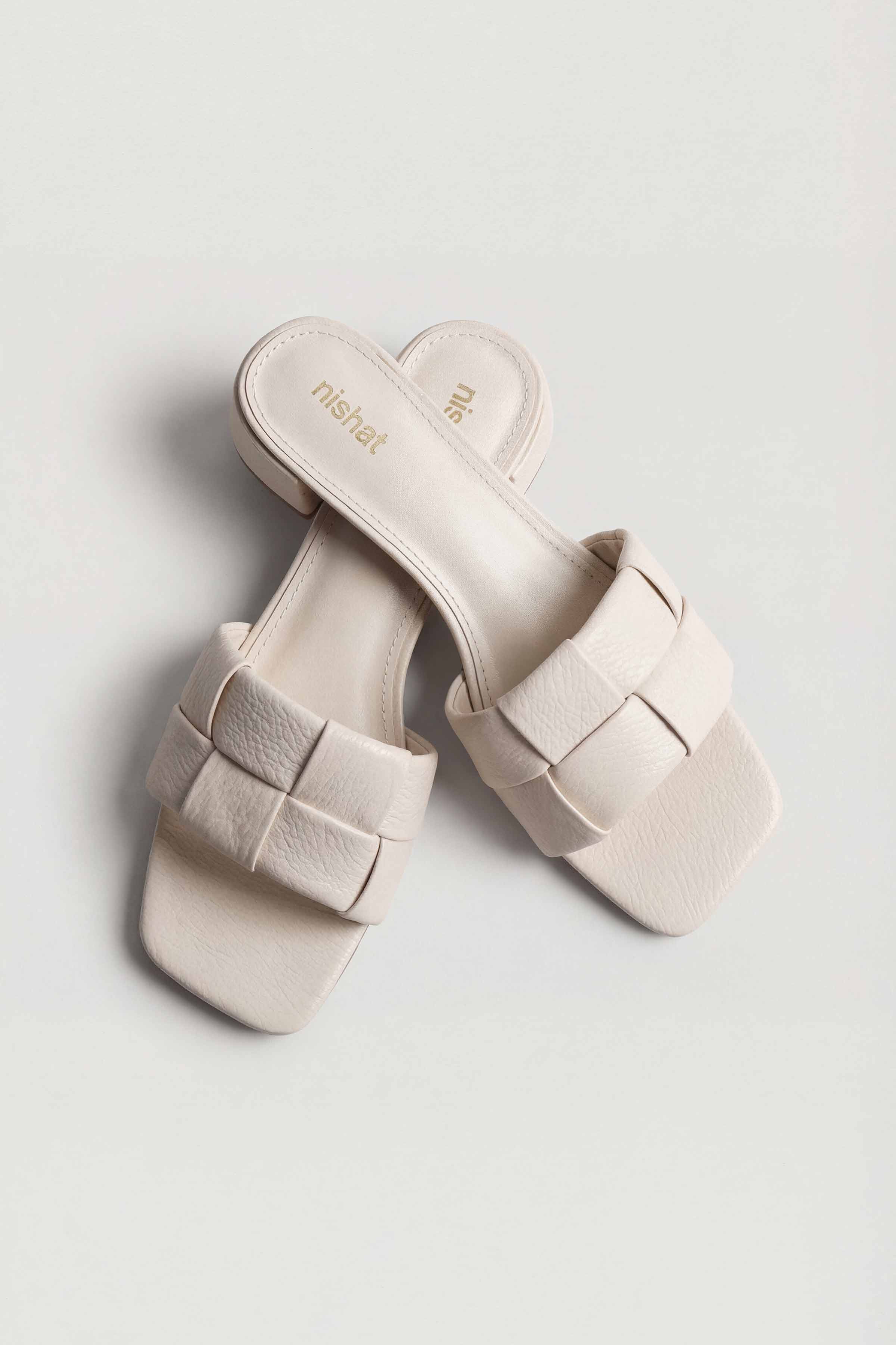 Off White Wedges-445342907 for Women - Fashion Collection | Nishat | Shop Online