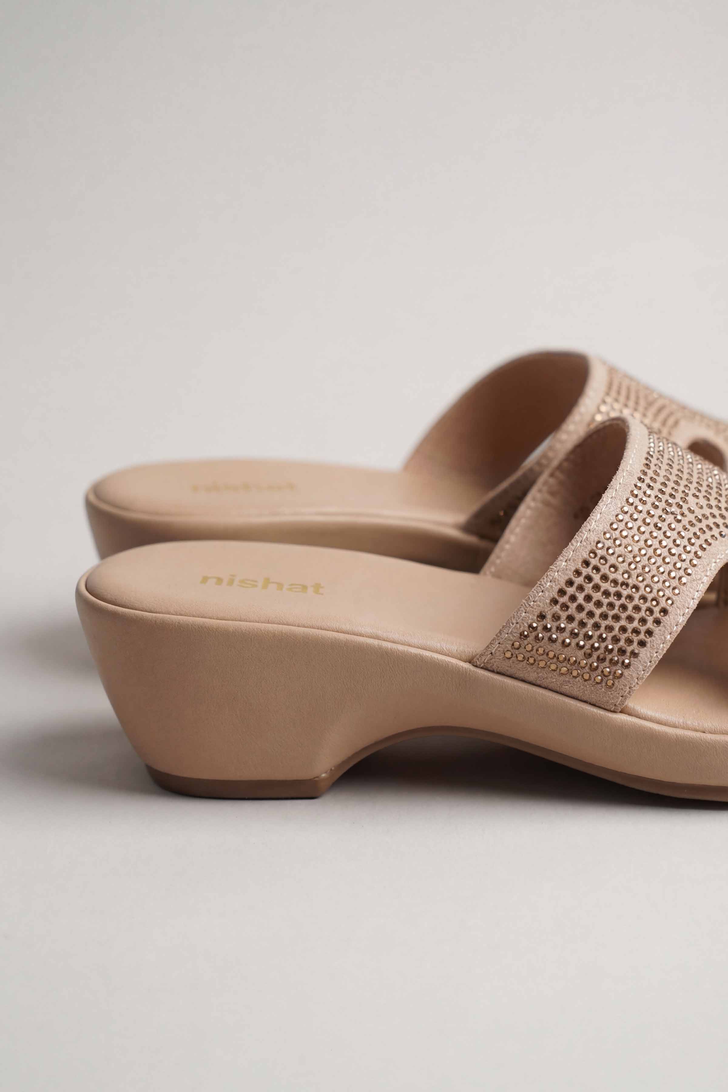 Dark Beige Wedges-445352918 for Women - Fashion Collection | Nishat | Shop Online