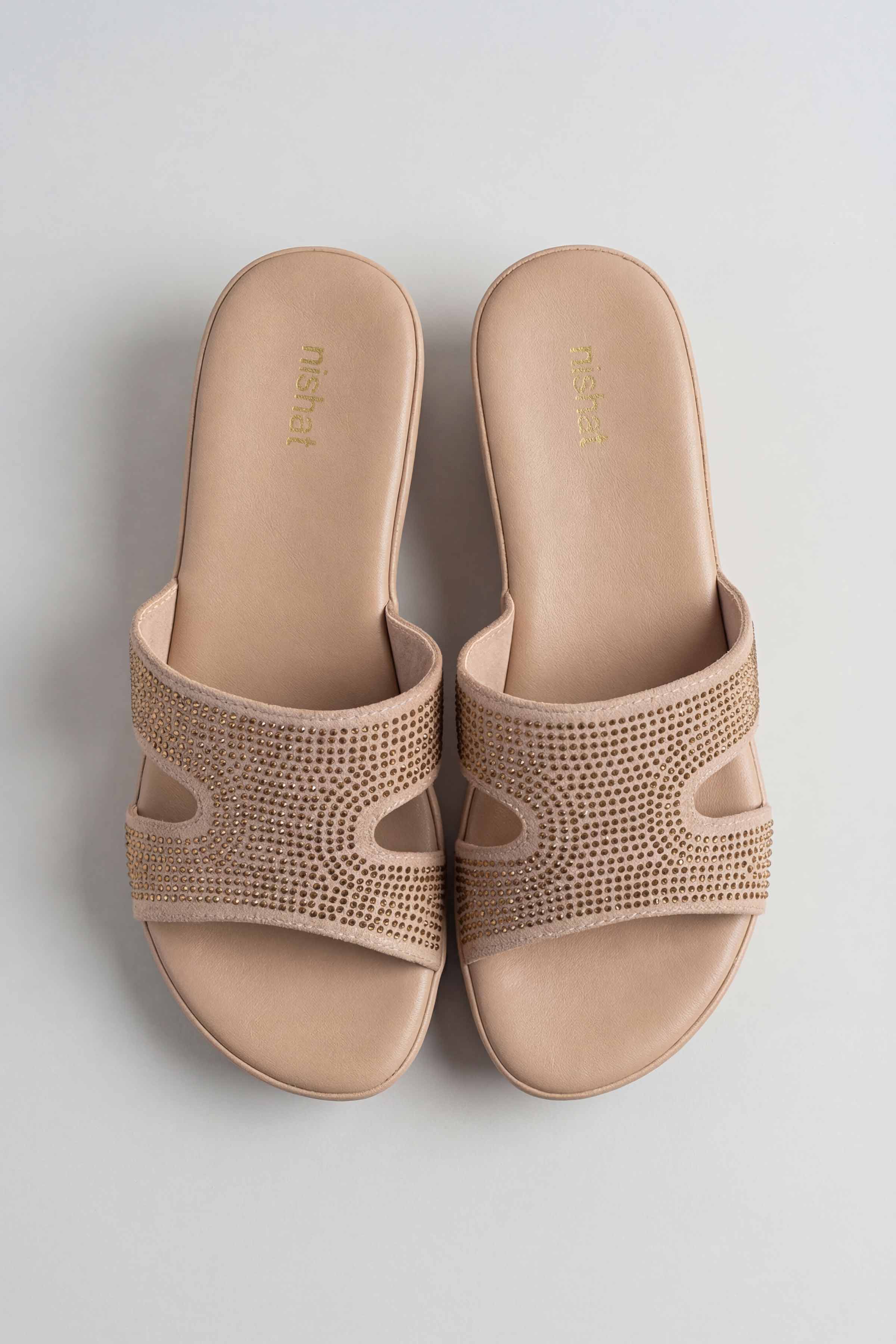 Dark Beige Wedges-445352918 for Women - Fashion Collection | Nishat | Shop Online