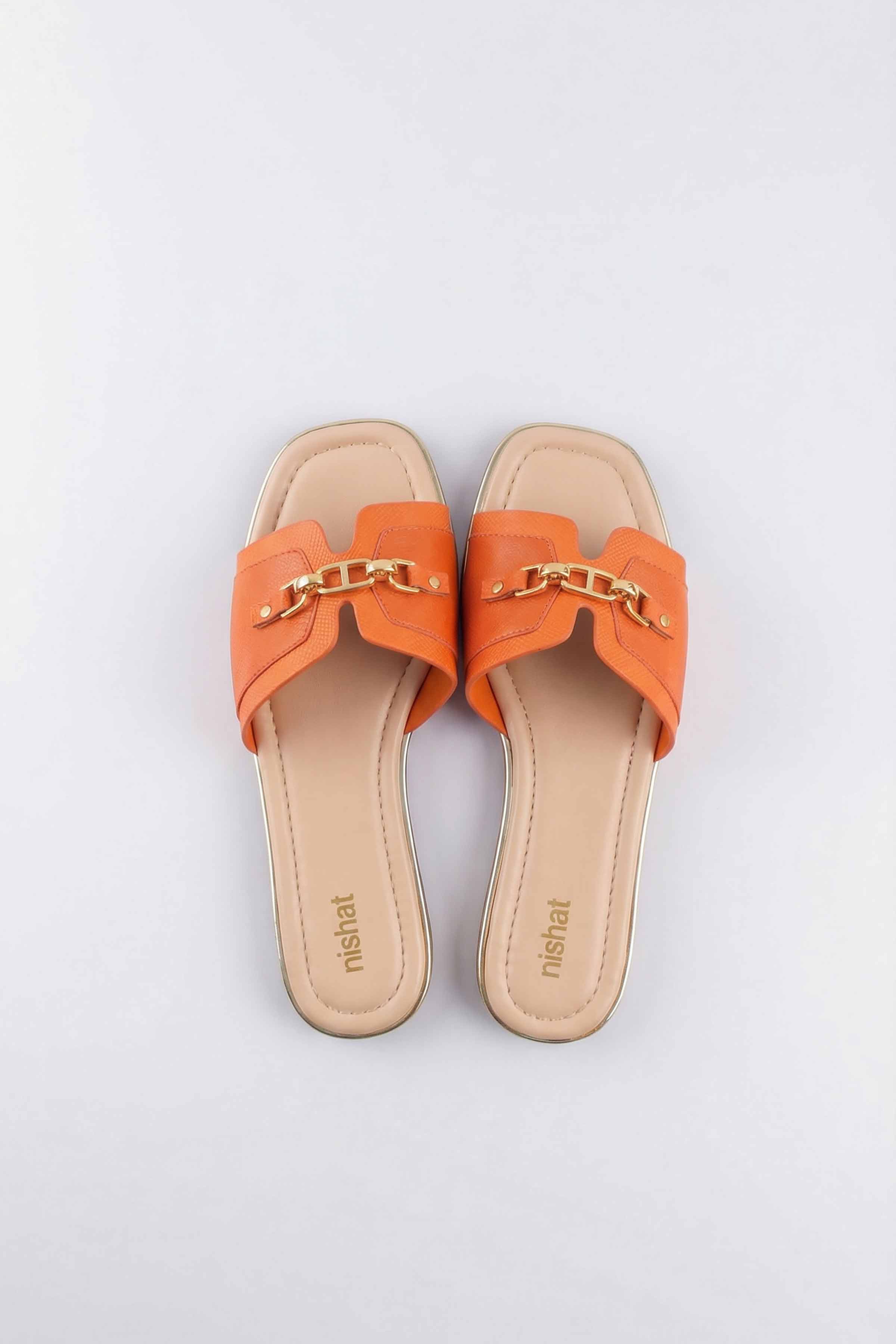 Orange Chappal-445382906 for Women - Fashion Collection | Nishat | Shop Online