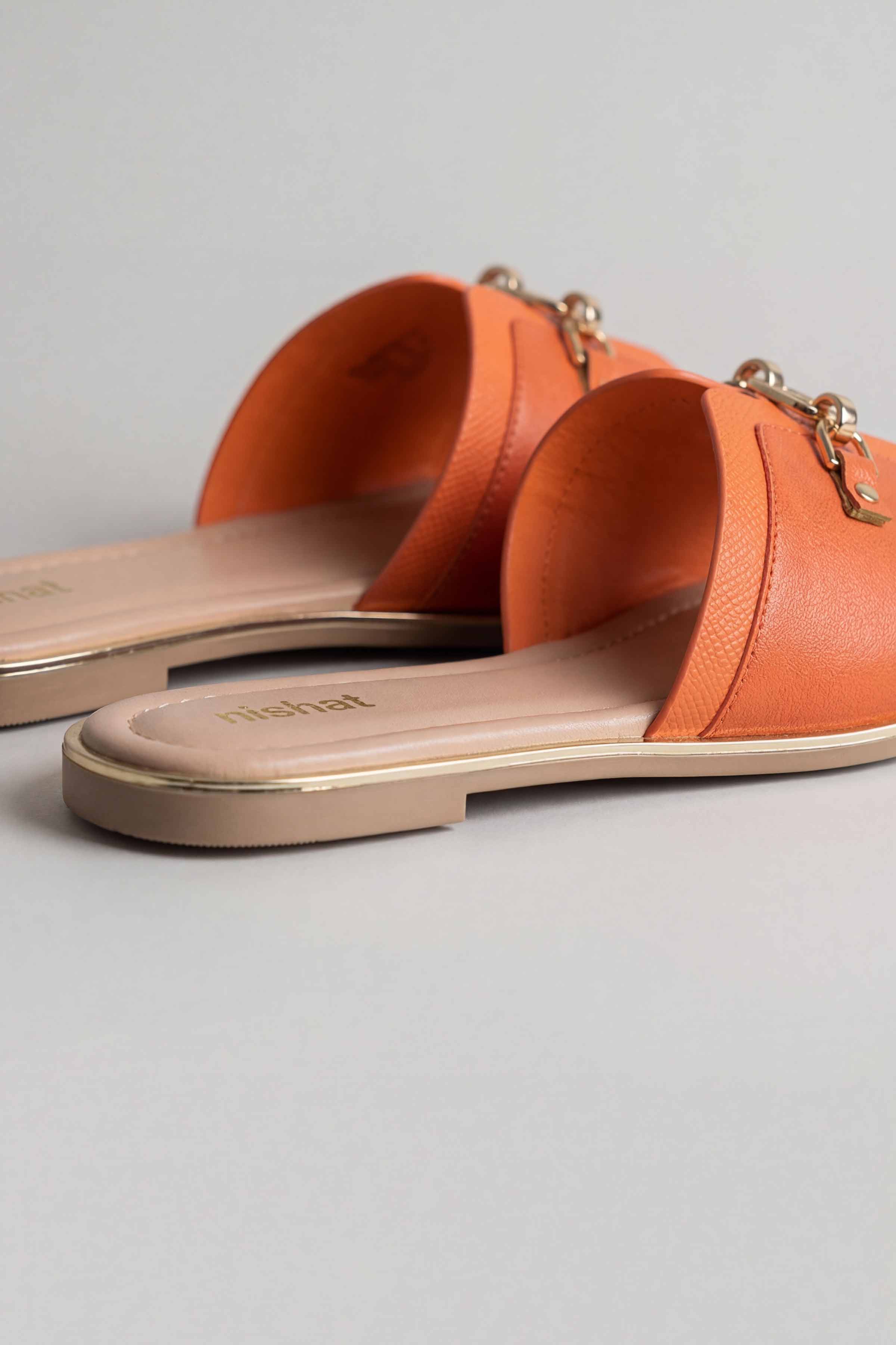 Orange Chappal-445382906 for Women - Fashion Collection | Nishat | Shop Online