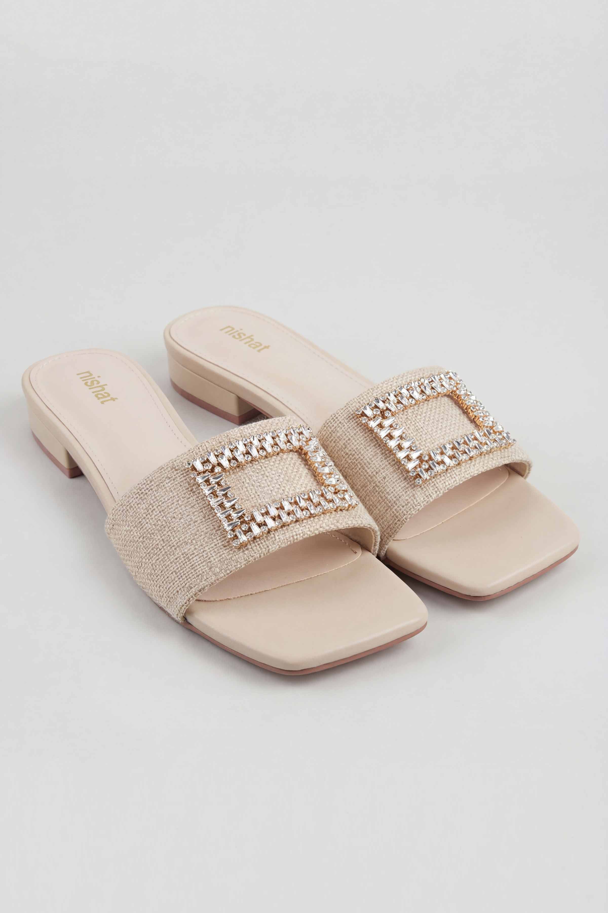 Beige Chappal-445402918 for Women - Fashion Collection | Nishat | Shop Online
