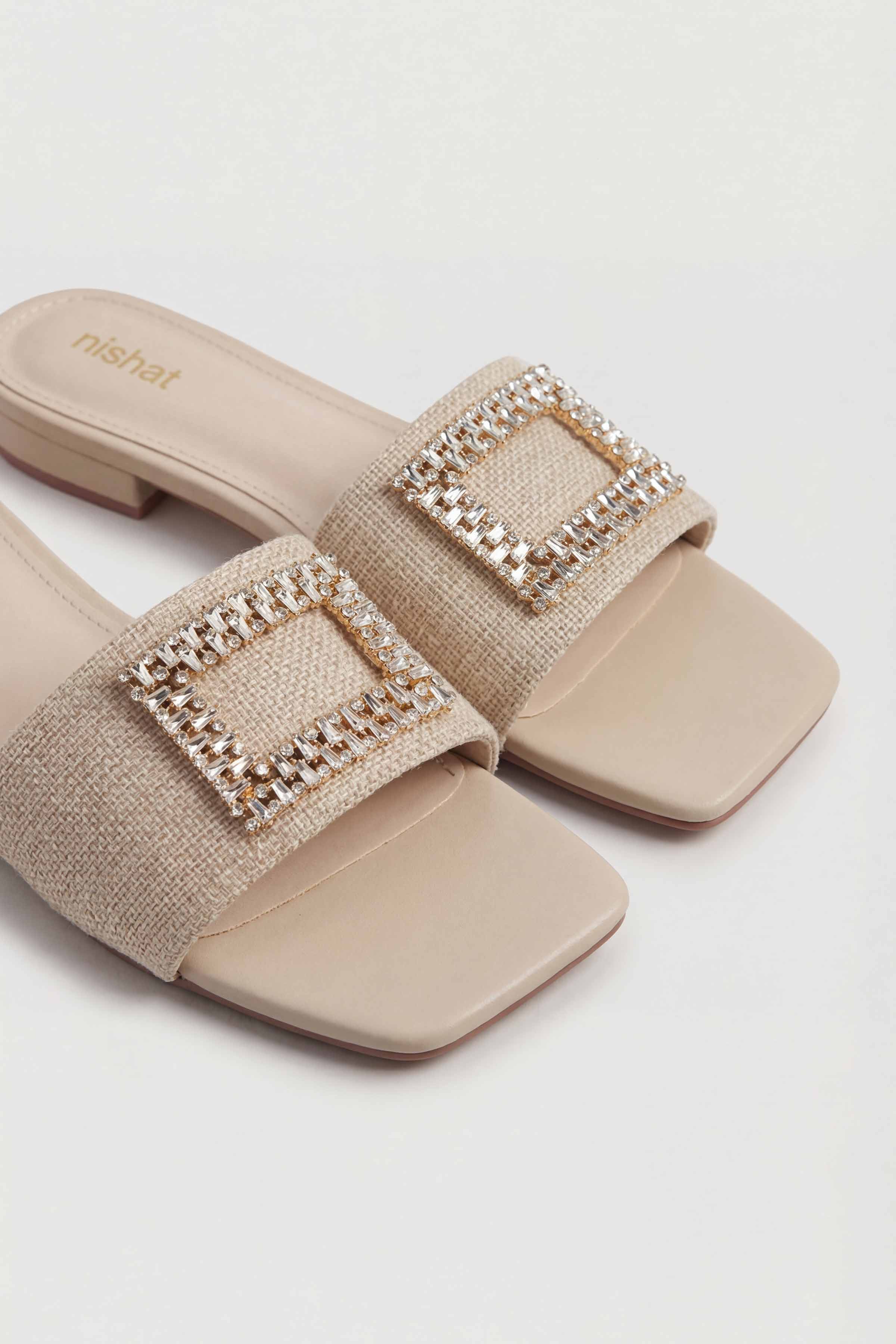 Beige Chappal-445402918 for Women - Fashion Collection | Nishat | Shop Online