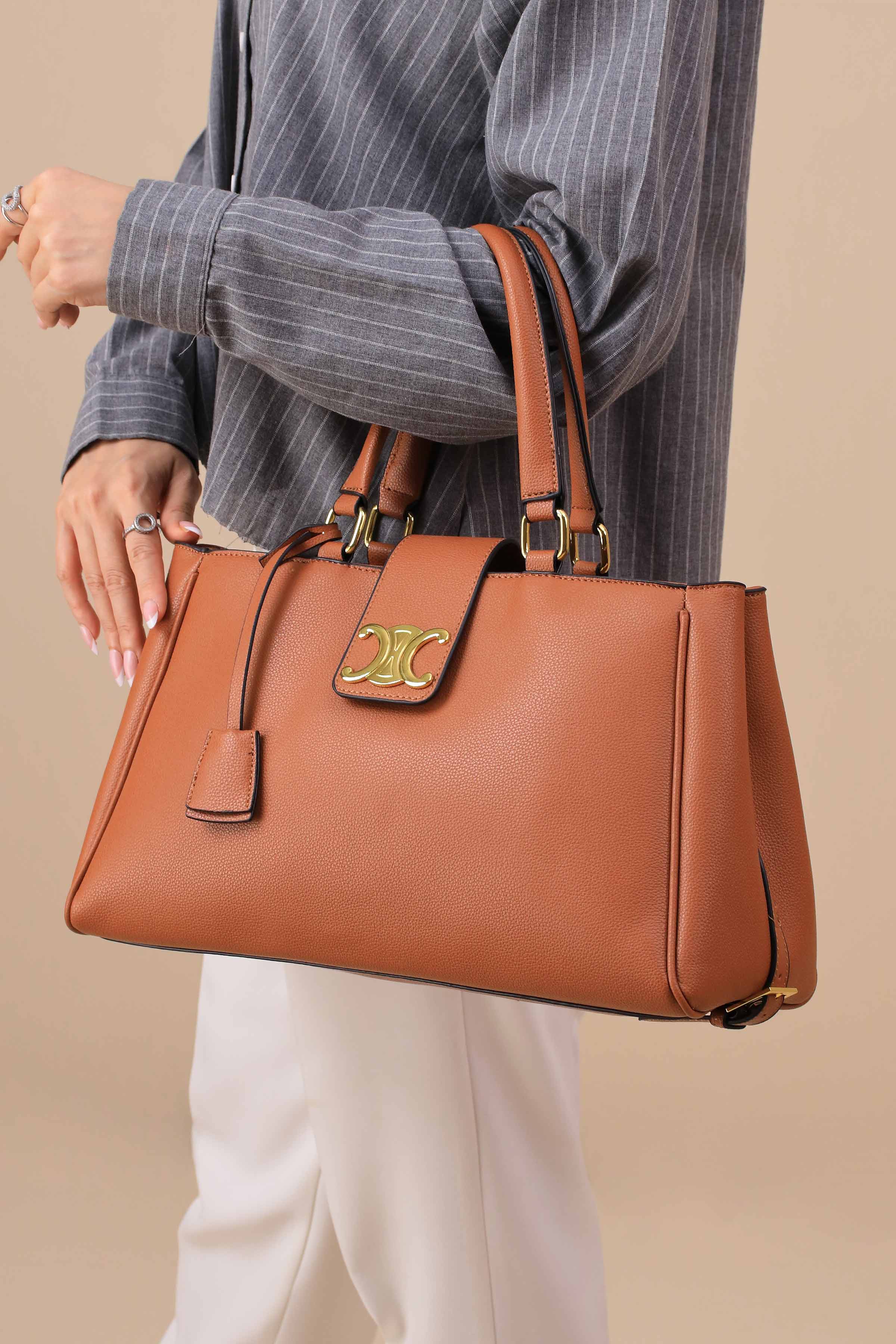 Brown Shoulder Bag-445472113-for Women - Bag Winter Collection | Nishat | Shop Online