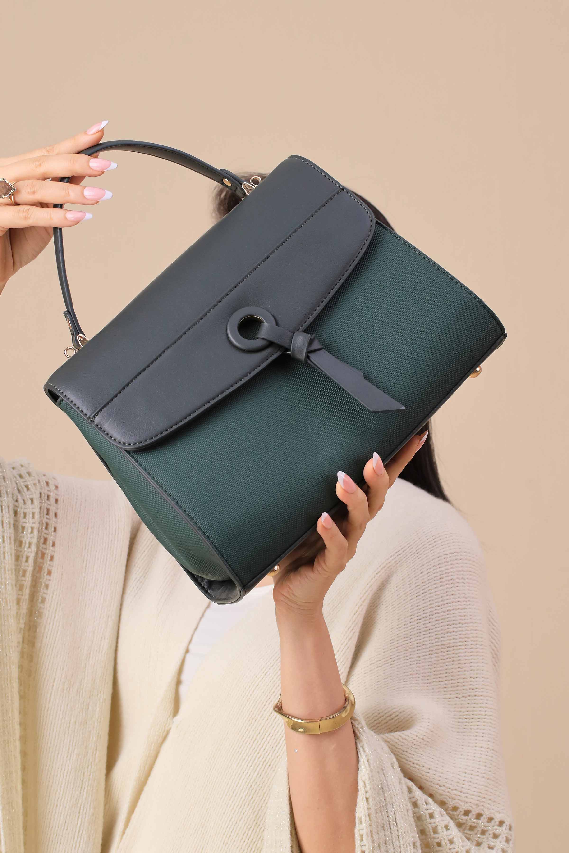 Green Shoulder Bag-445512104-for Women - Bag Winter Collection | Nishat | Shop Online