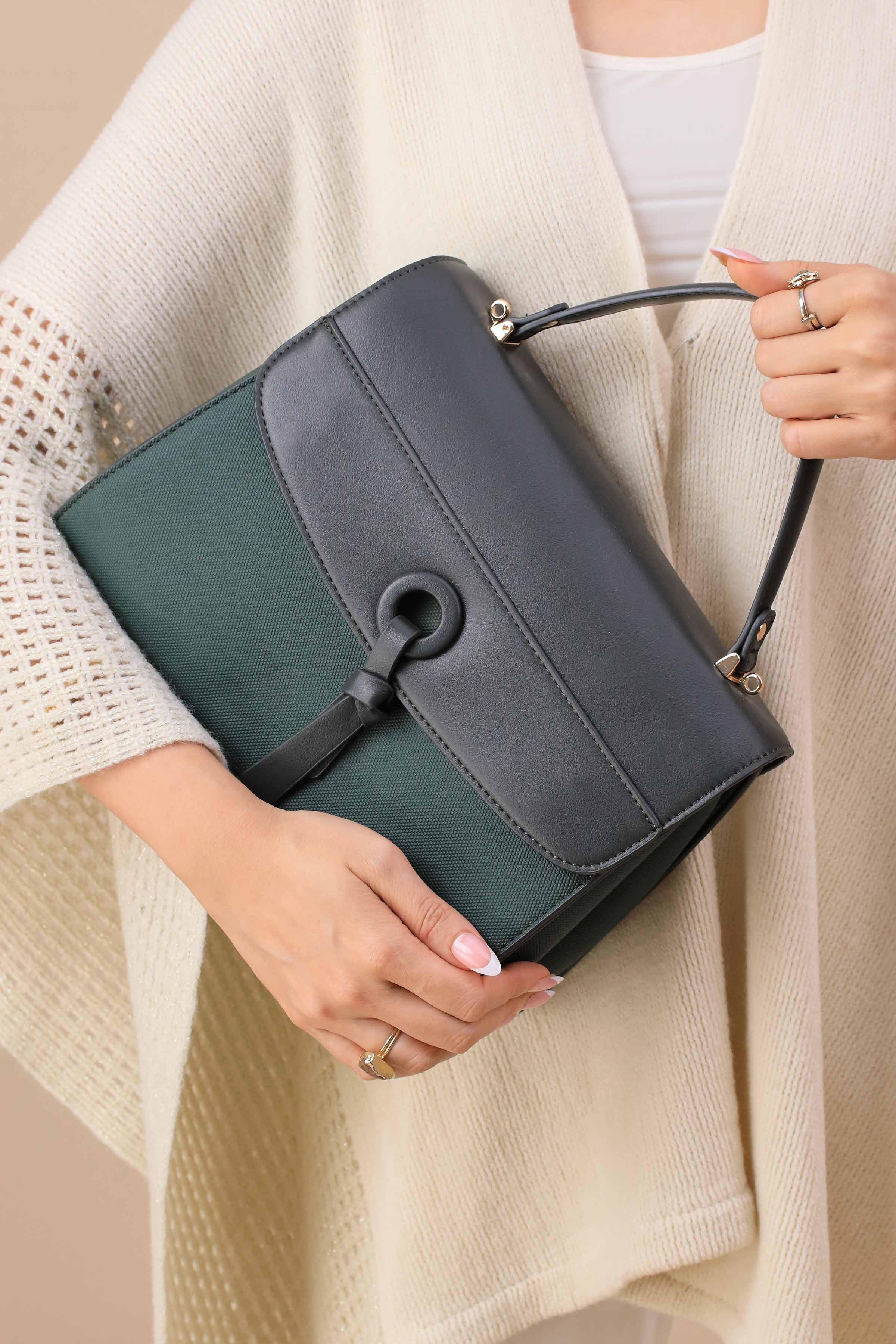 Green Shoulder Bag-445512104-for Women - Bag Winter Collection | Nishat | Shop Online