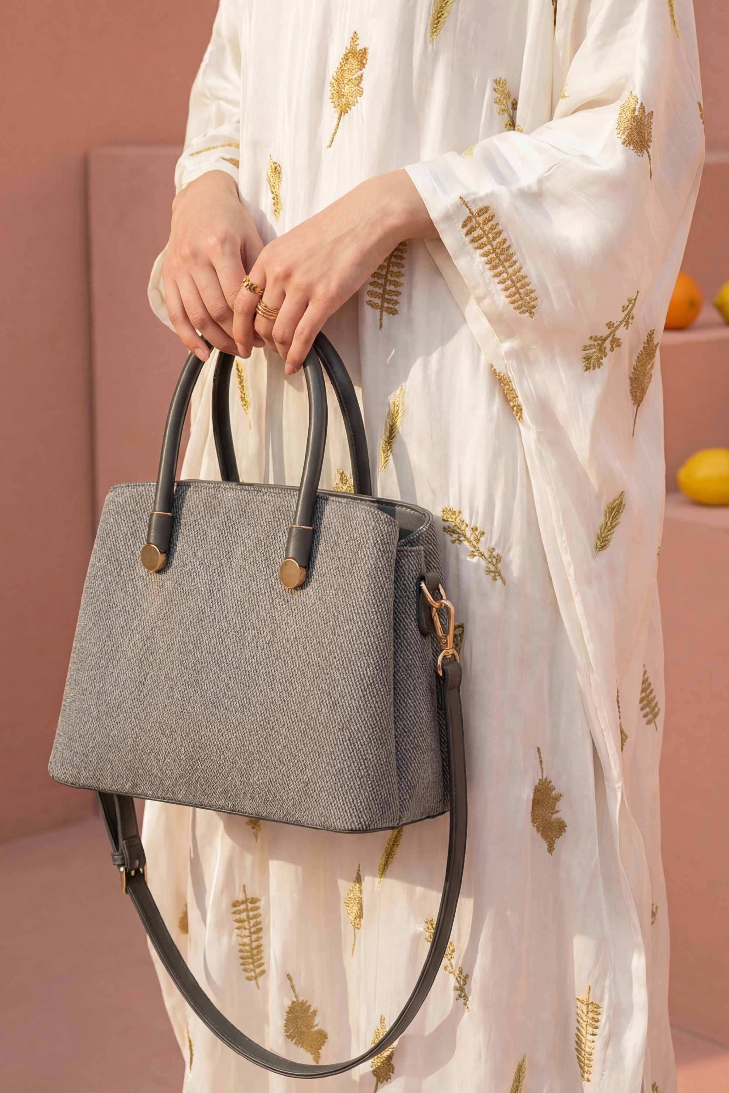 Grey Shoulder Bag-445522111