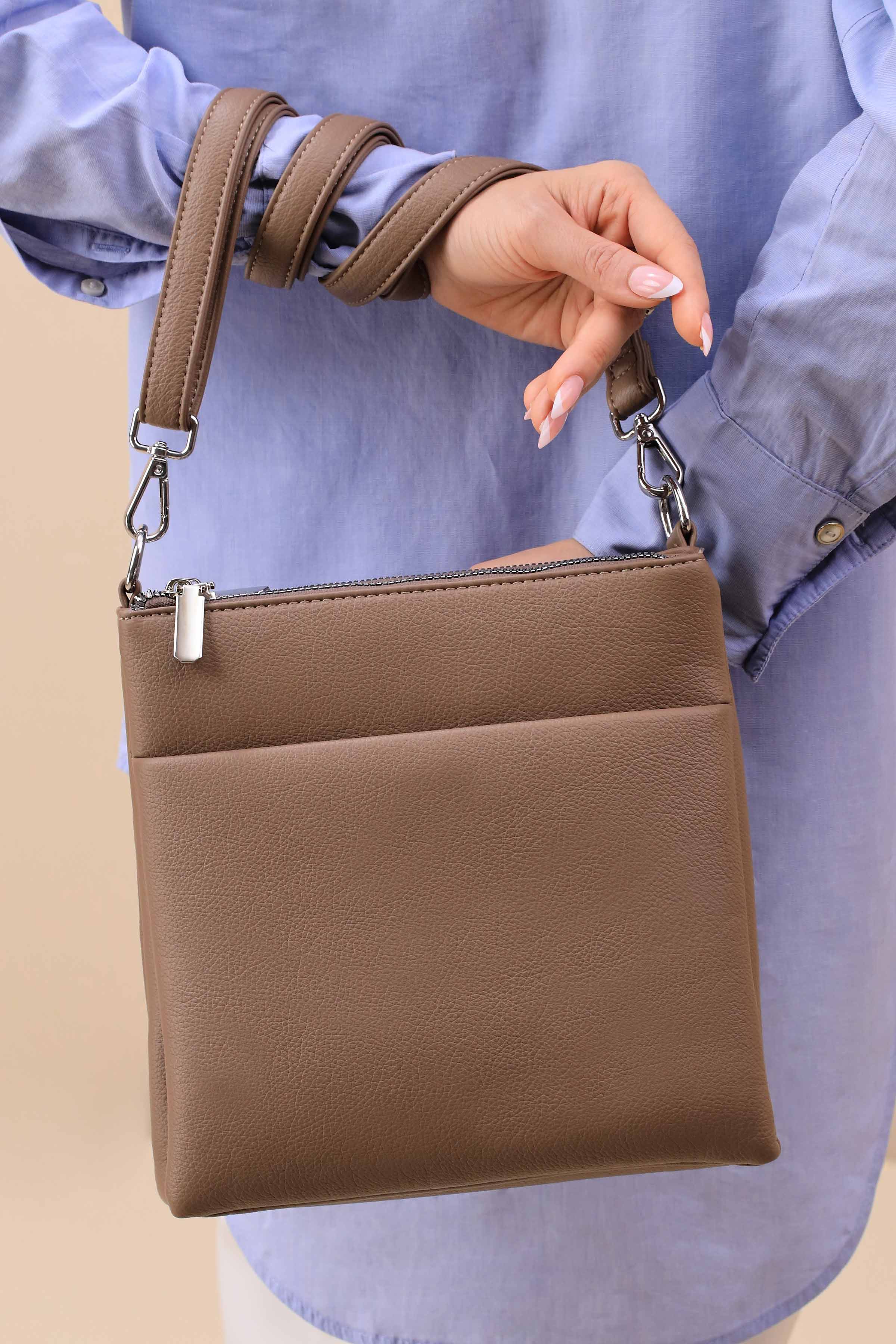 Coffee Shoulder Bag-445612118-for Women - Bag Winter Collection | Nishat | Shop Online