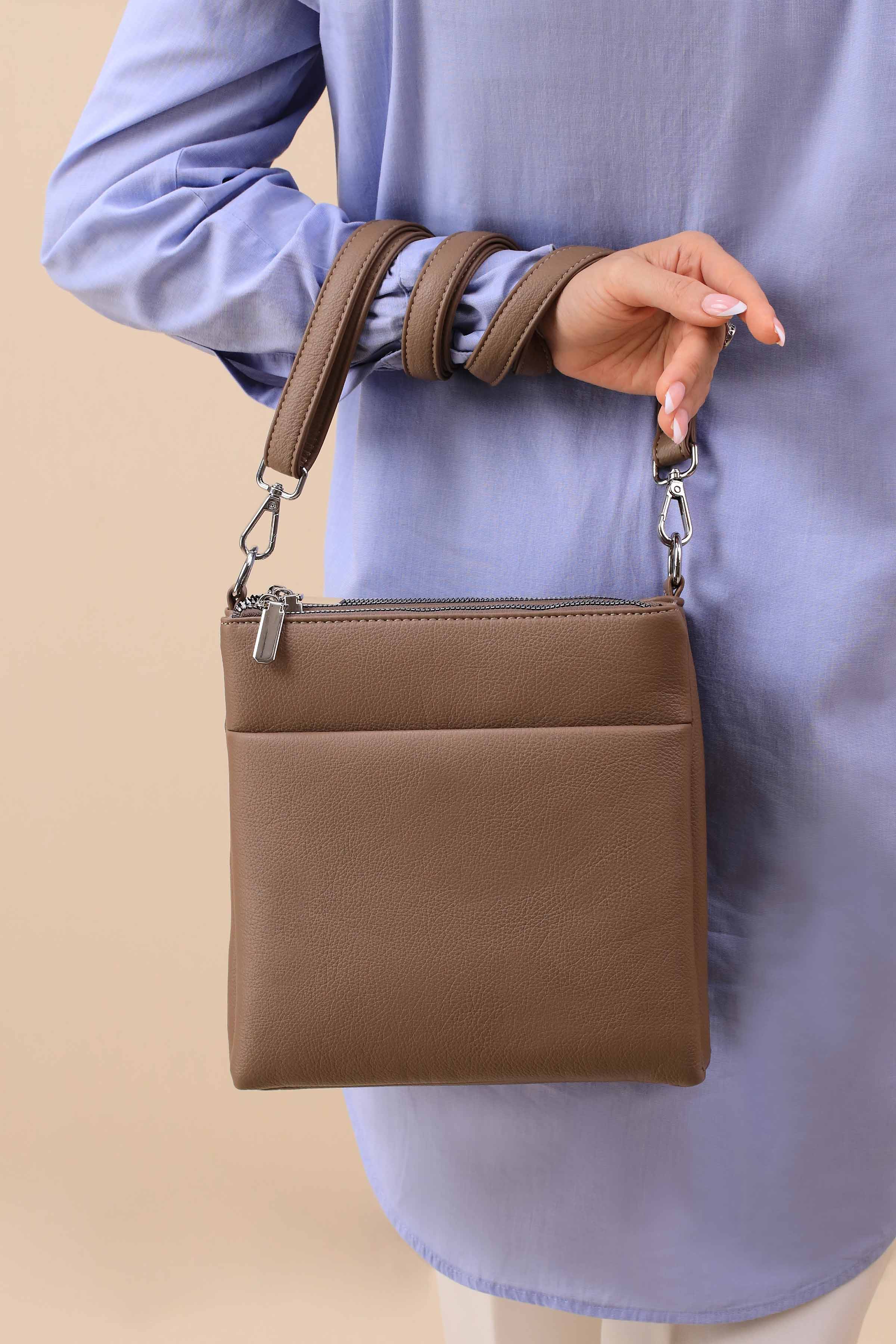 Coffee Shoulder Bag-445612118-for Women - Bag Winter Collection | Nishat | Shop Online