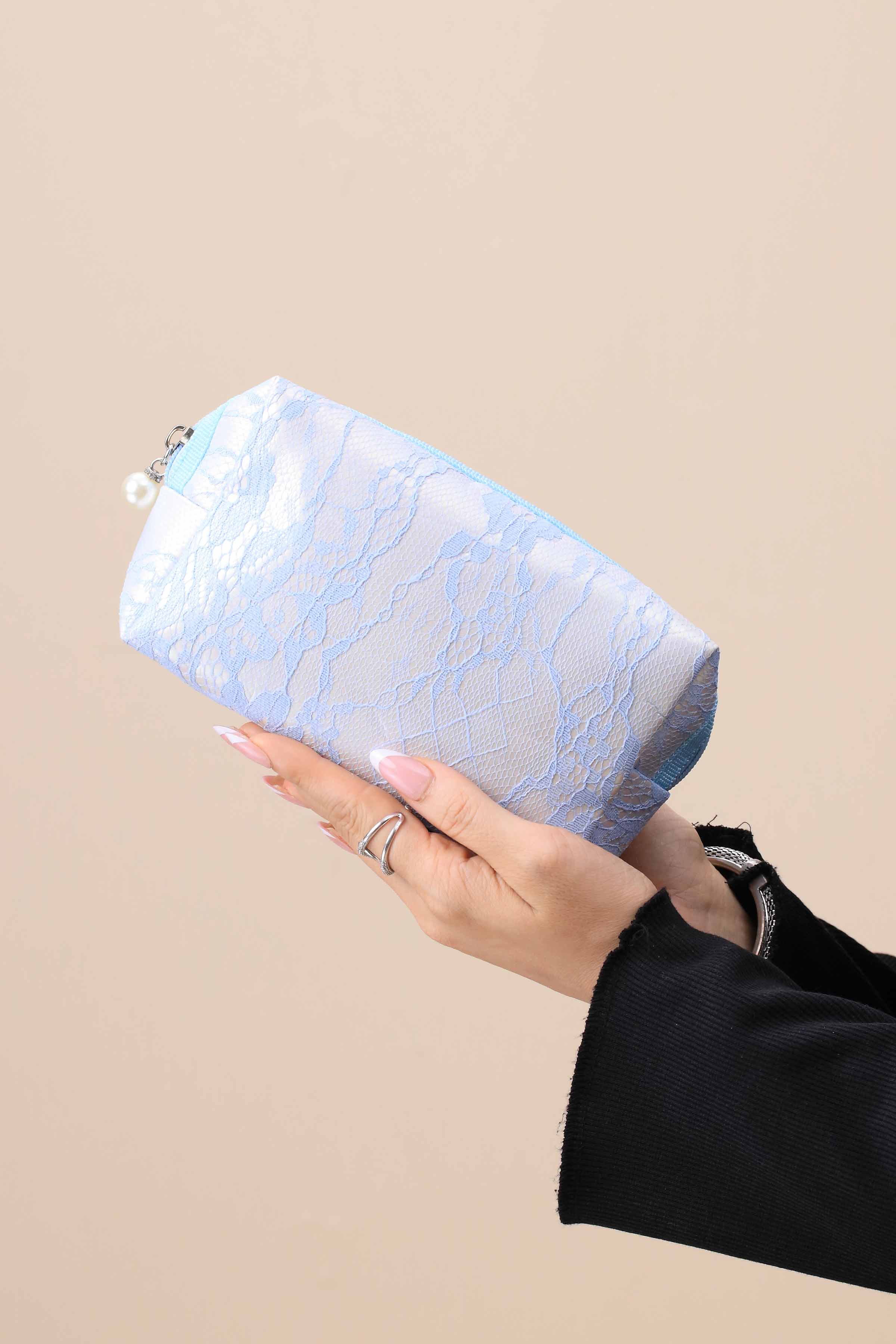 Light Blue Vanity Bag-445902108-for Women - Bag Winter Collection | Nishat | Shop Online