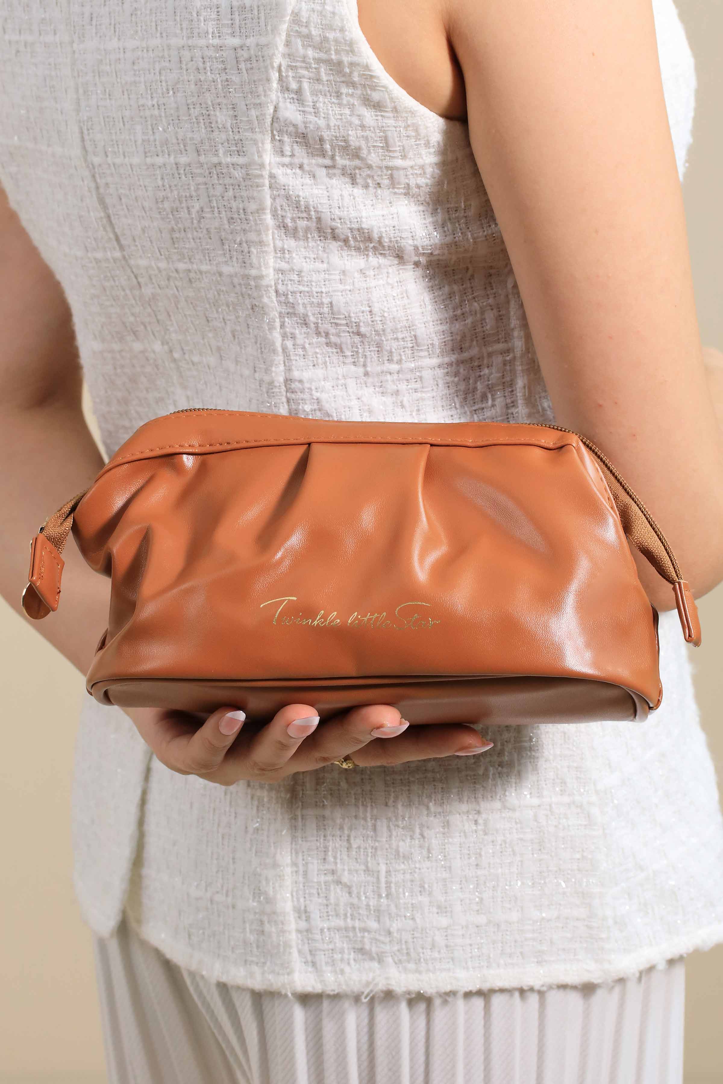 Brown Vanity Bag-445922113 for Women - Bag Winter Collection | Nishat | Shop Online