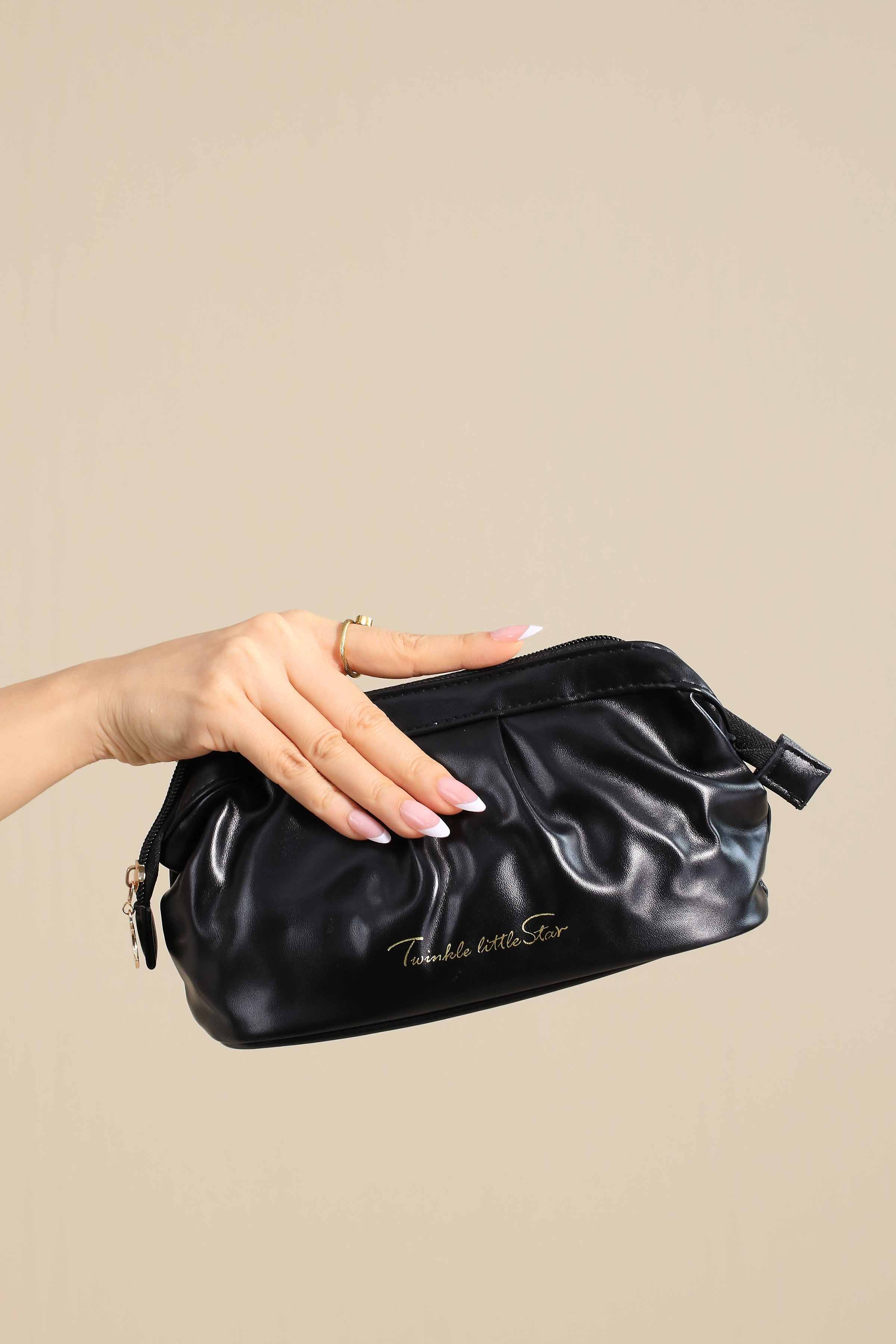 Black Vanity Bag-445922103 for Women - Bag Winter Collection | Nishat | Shop Online