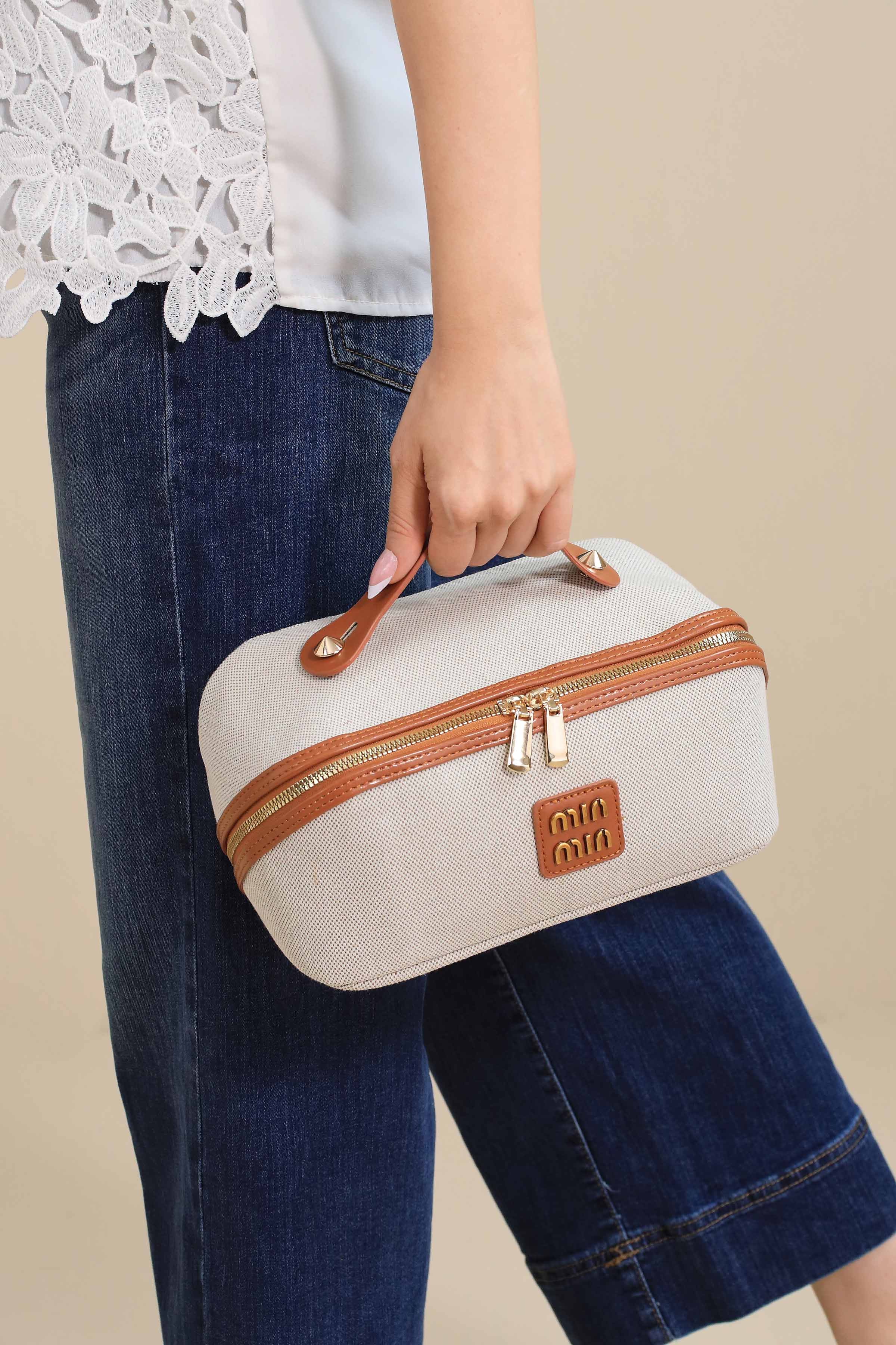 Brown Vanity Bag-445942113 for Women - Bag Winter Collection | Nishat | Shop Online