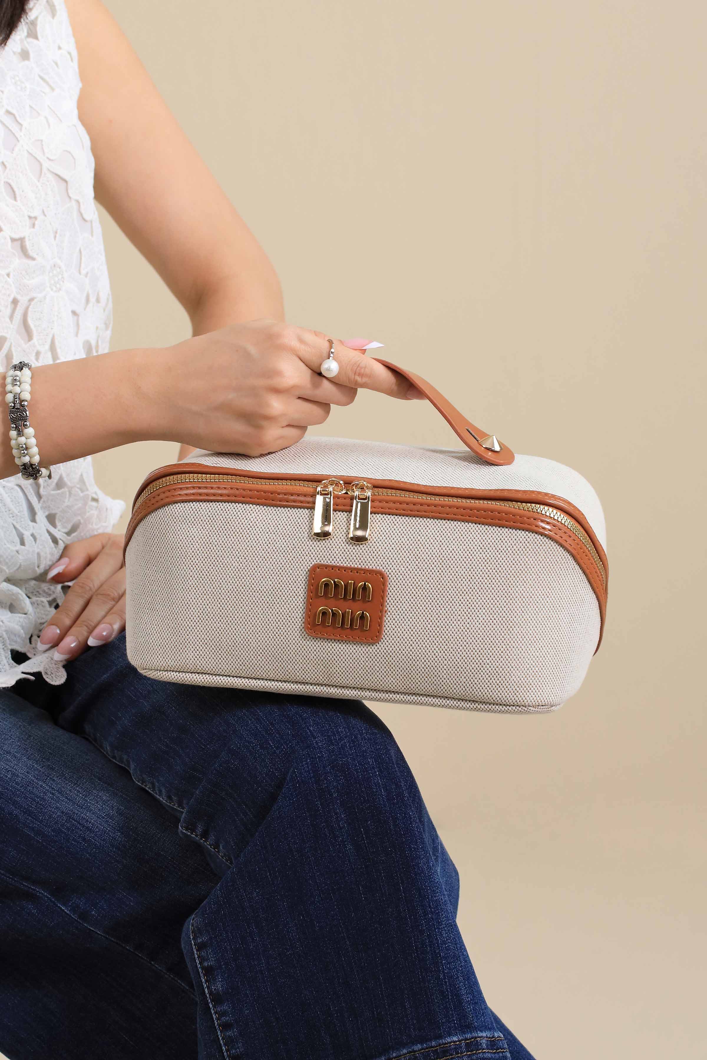 Brown Vanity Bag-445942113 for Women - Bag Winter Collection | Nishat | Shop Online