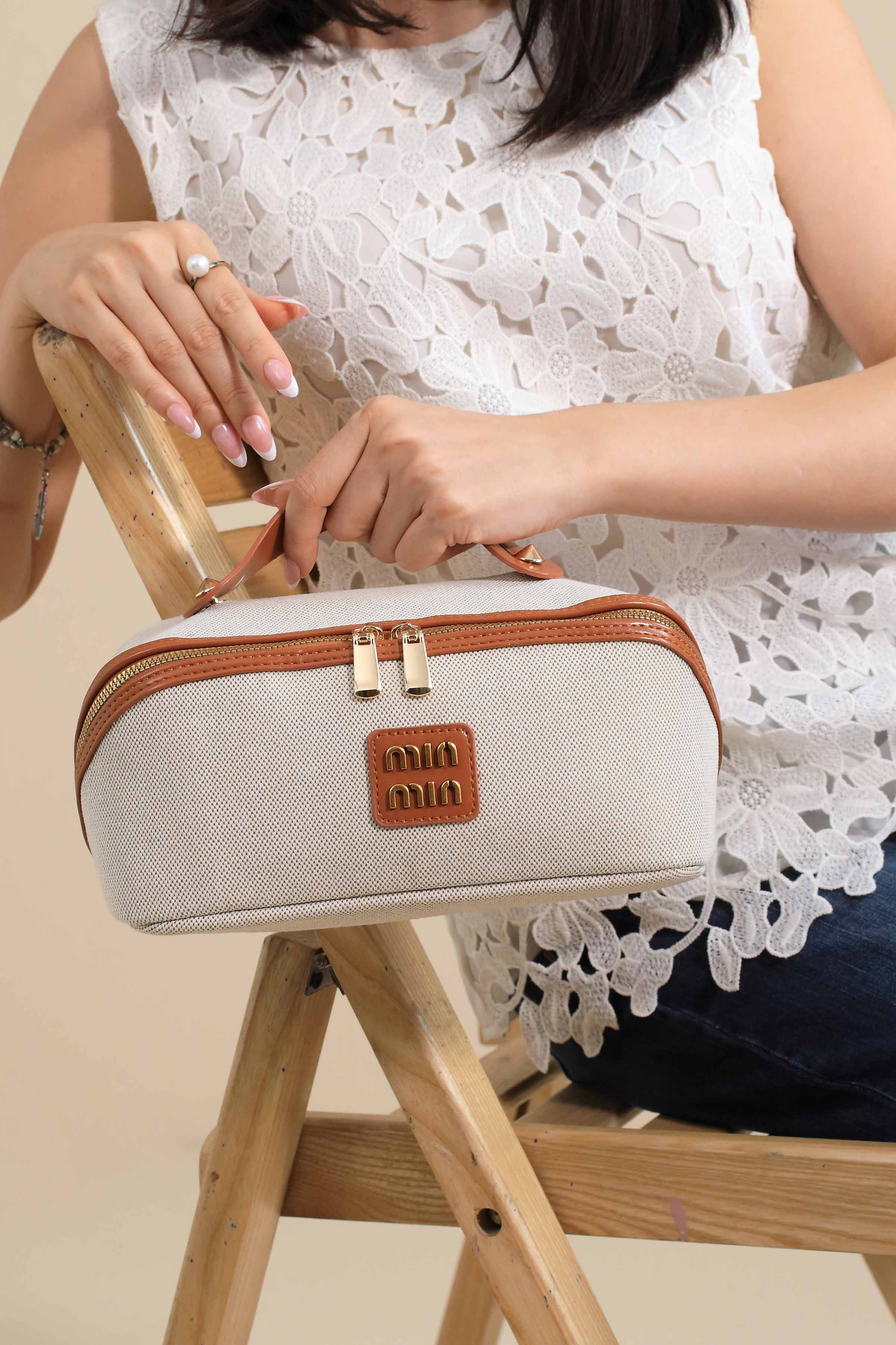 Brown Vanity Bag-445942113 for Women - Bag Winter Collection | Nishat | Shop Online