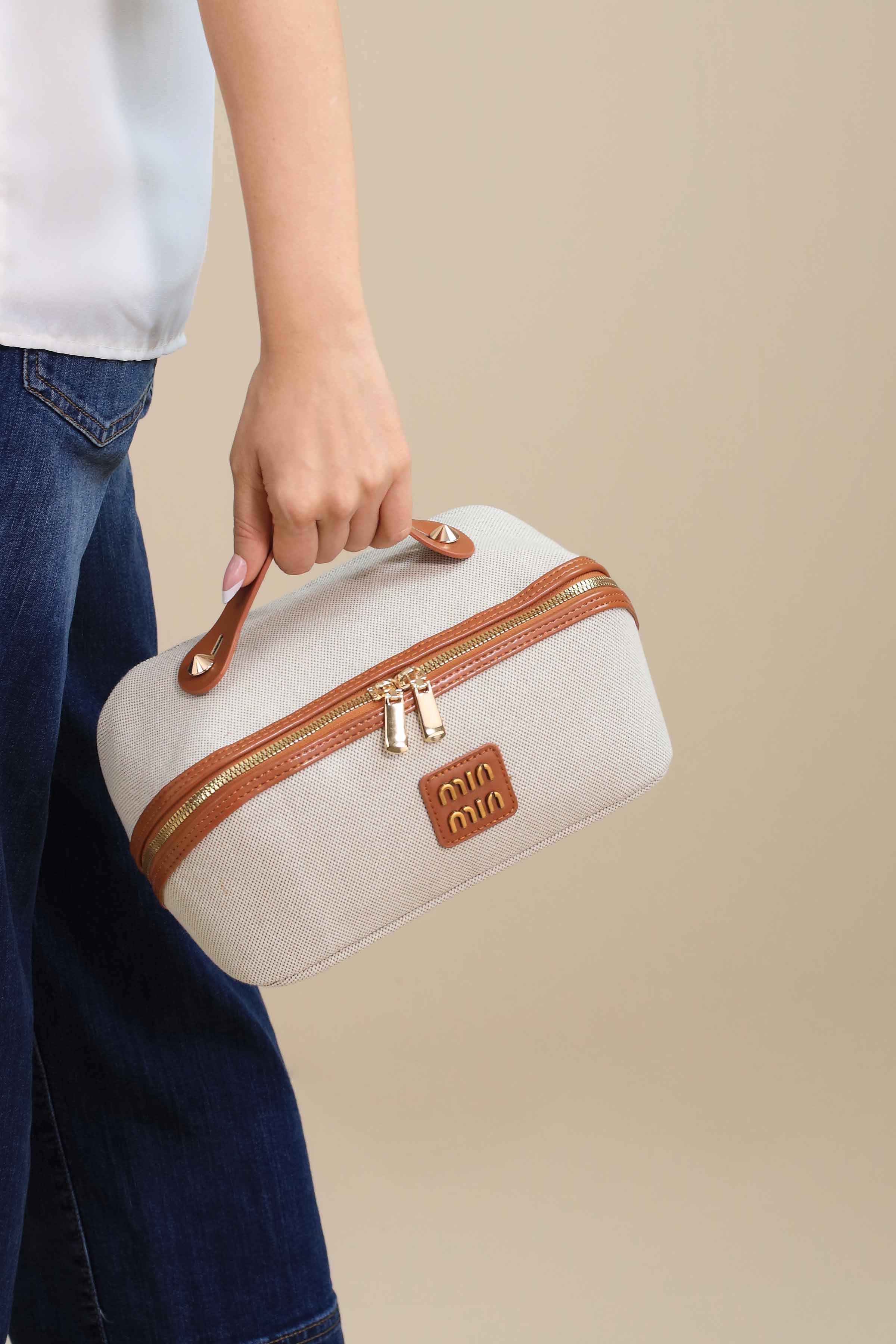 Brown Vanity Bag-445942113 for Women - Bag Winter Collection | Nishat | Shop Online