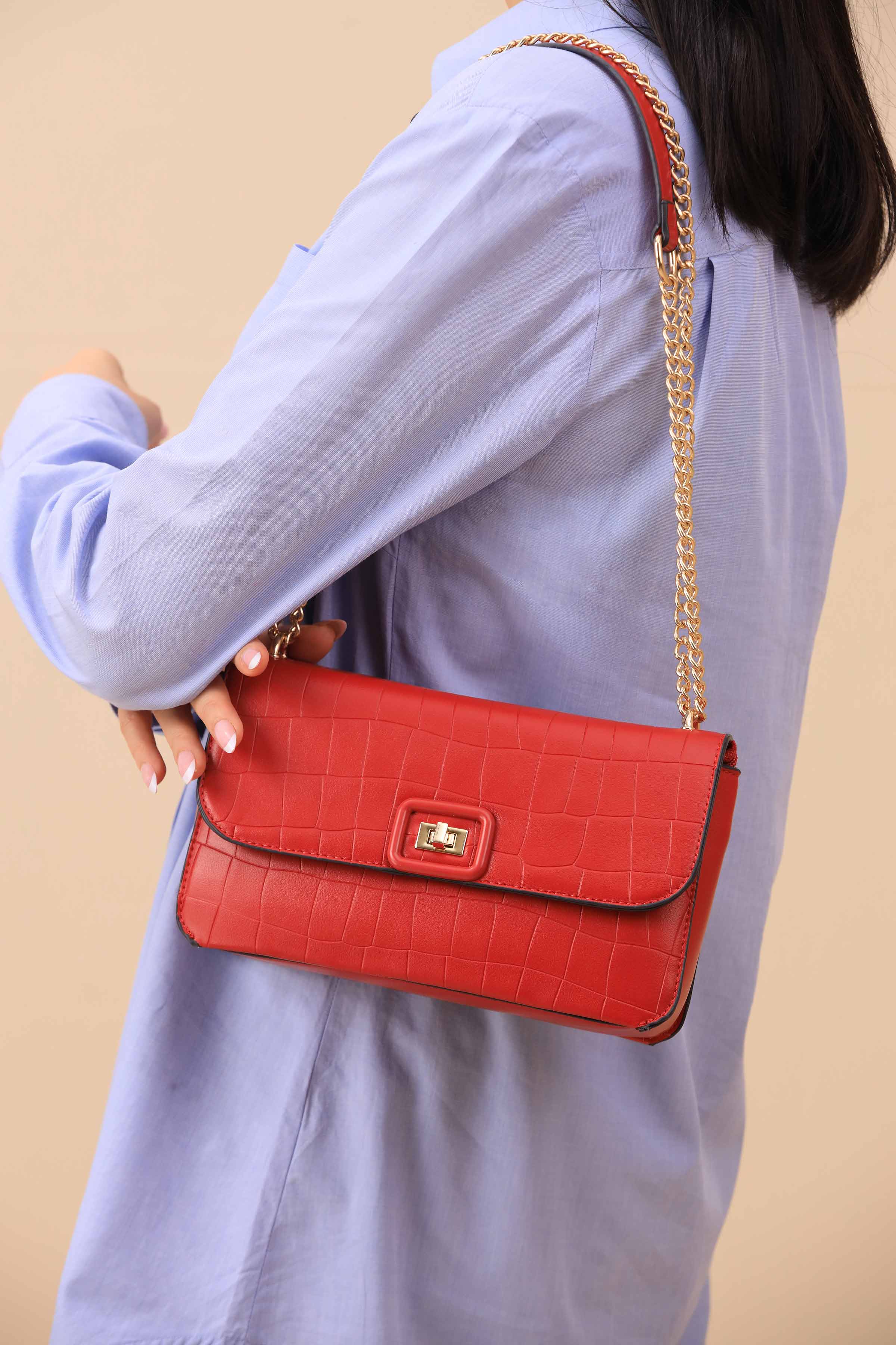 Red Shoulder Bag-445992101-for Women - Bag Winter Collection | Nishat | Shop Online