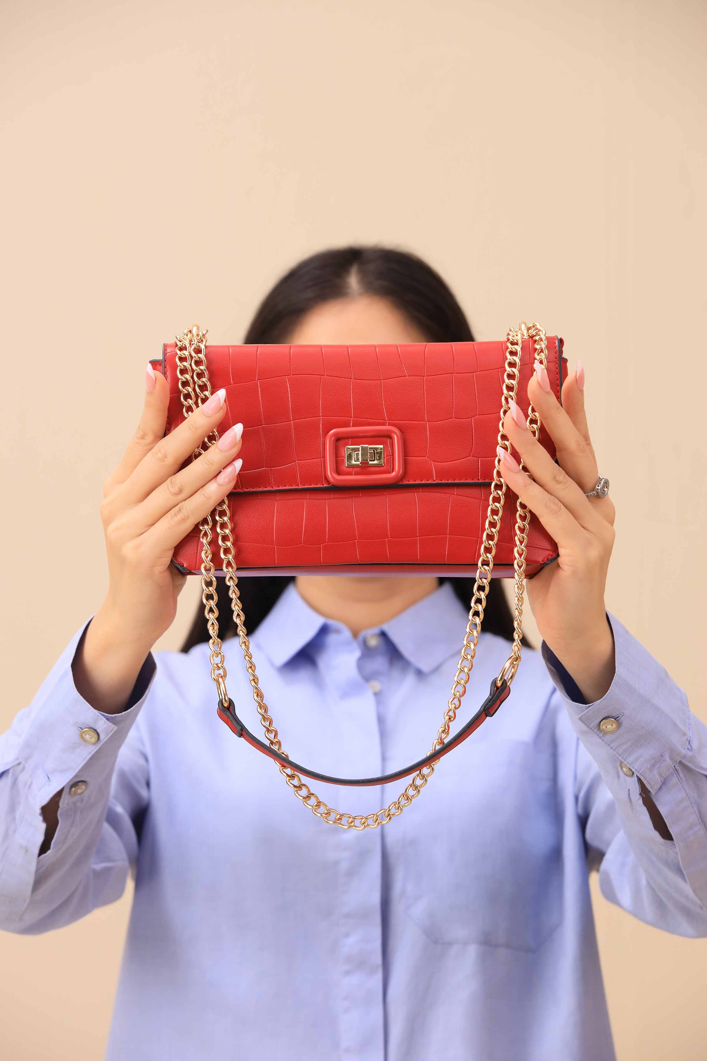 Red Shoulder Bag-445992101-for Women - Bag Winter Collection | Nishat | Shop Online