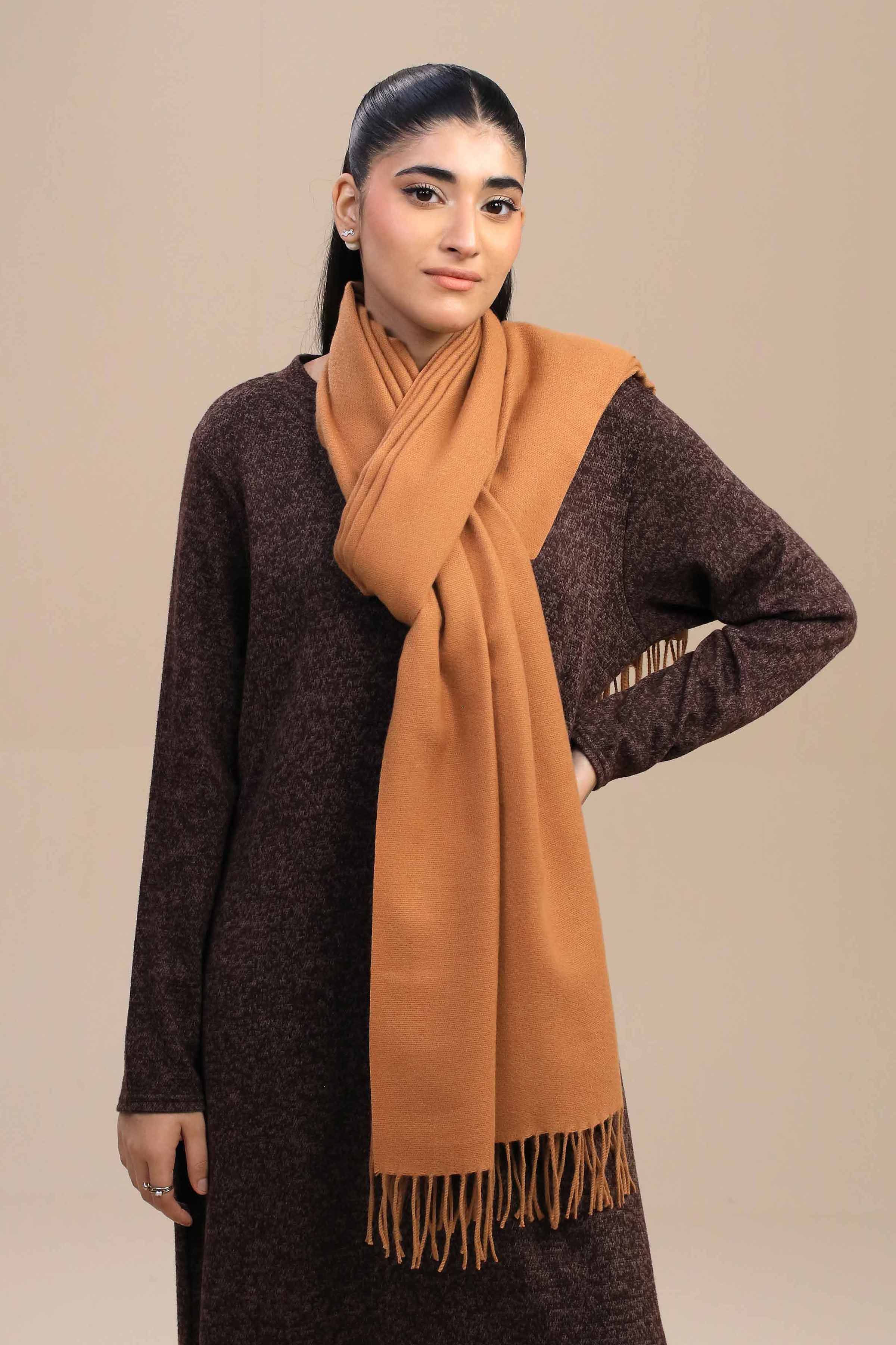 Orange Women Shawl-446102106