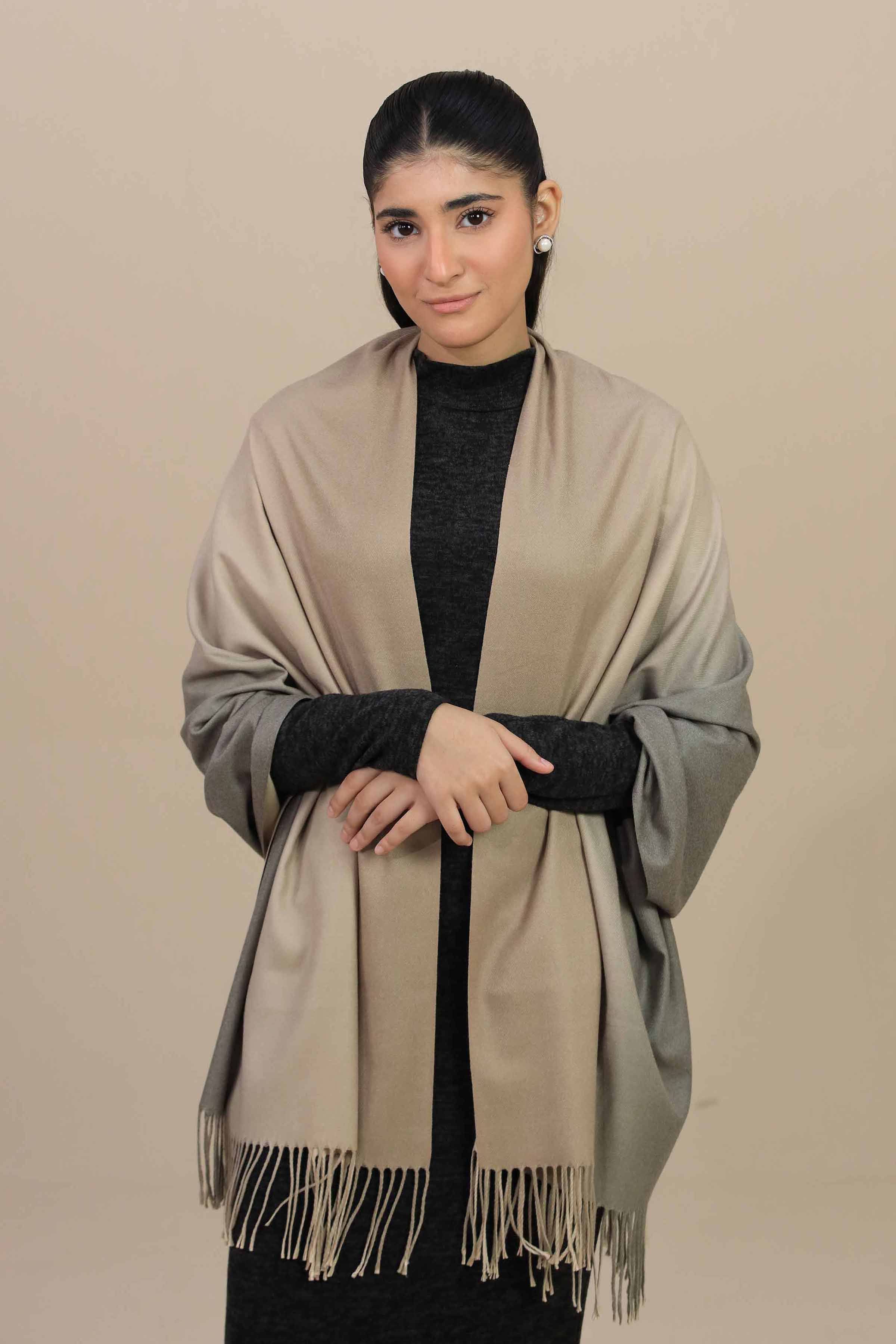 Khaki Women Shawl-446142130