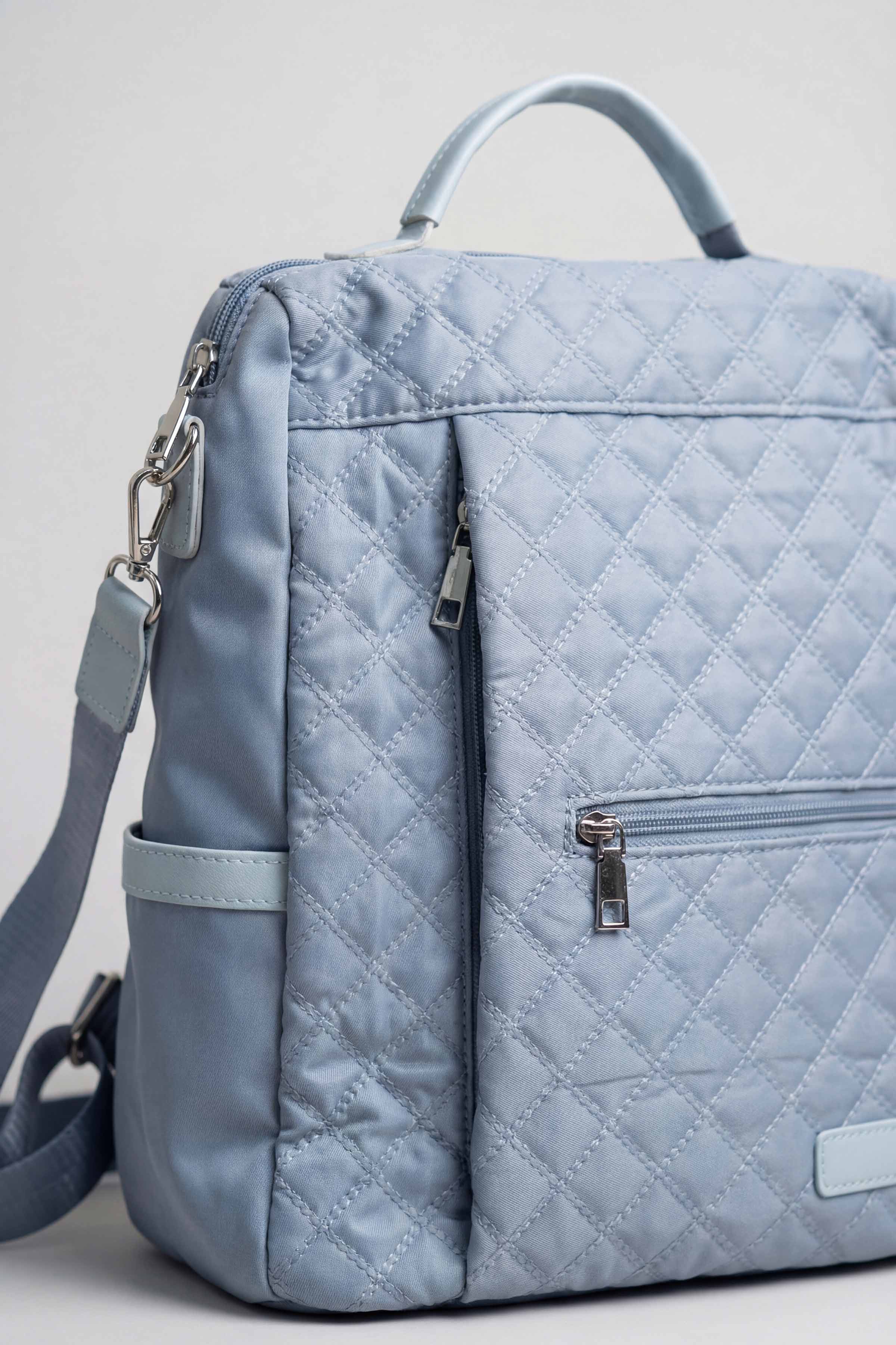 Grey Blue Back Pack-446222111