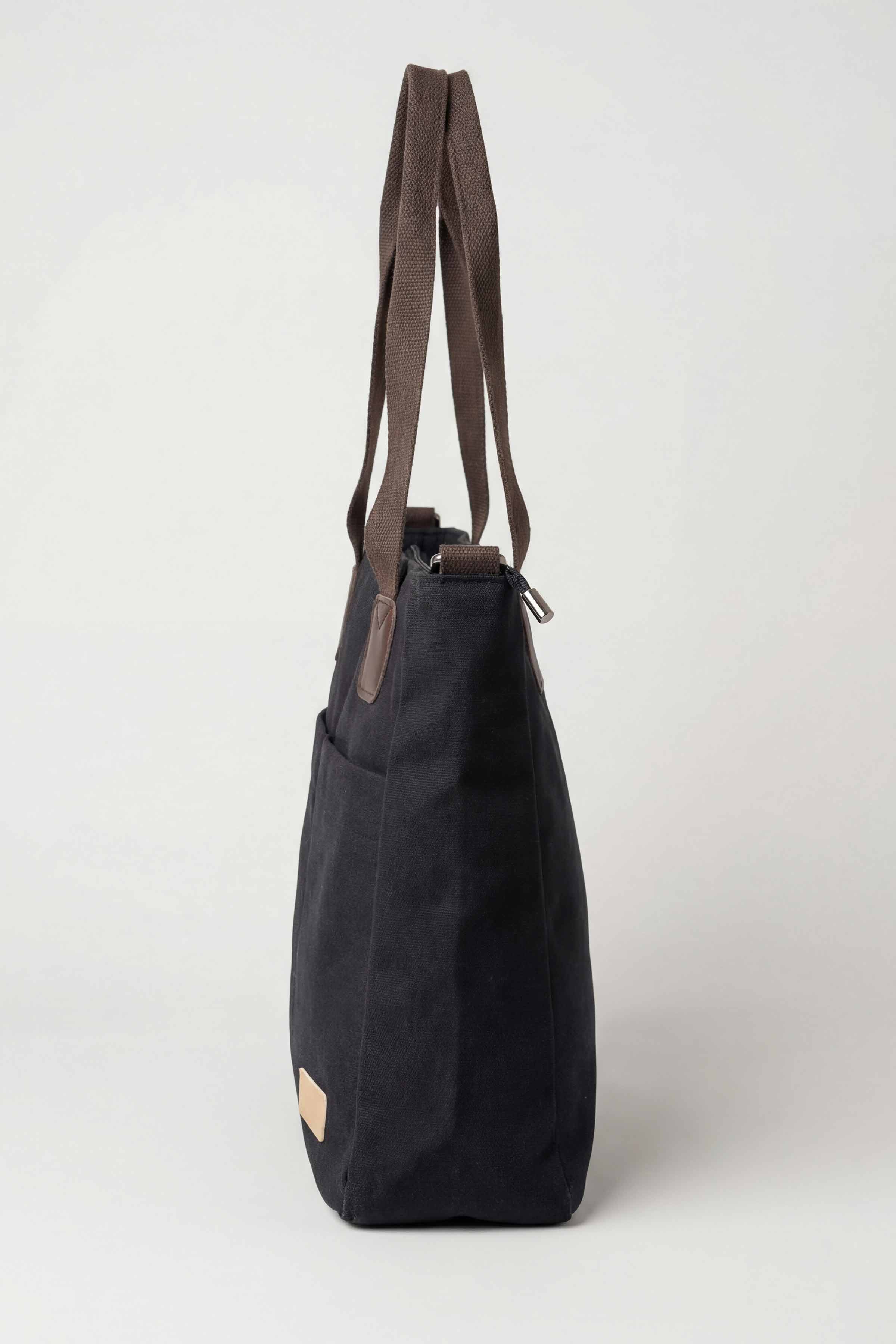 Black Canvas Bag-446302103 for Women - Fashion Collection | Nishat | Shop Online