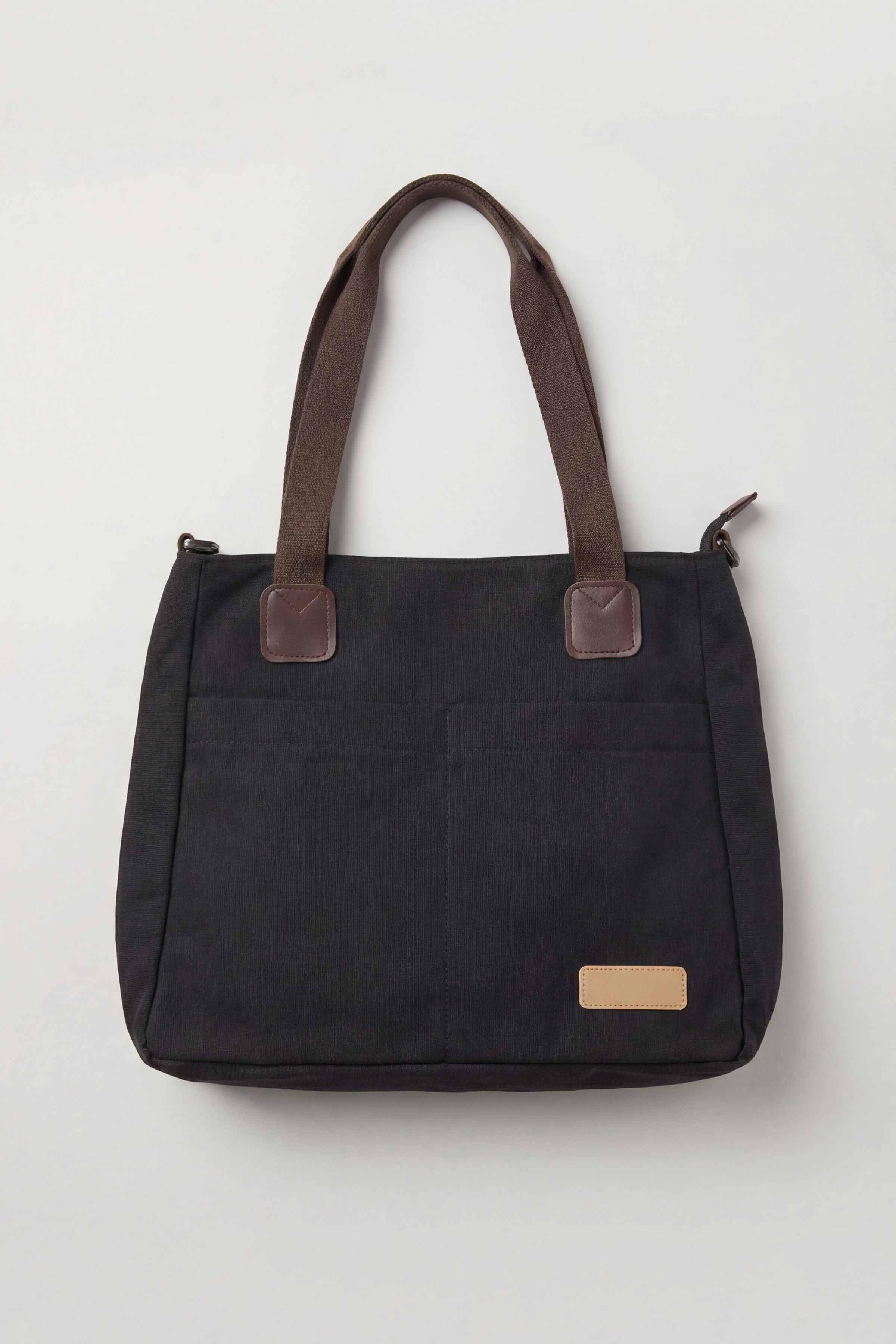 Black Canvas Bag-446302103 for Women - Fashion Collection | Nishat | Shop Online