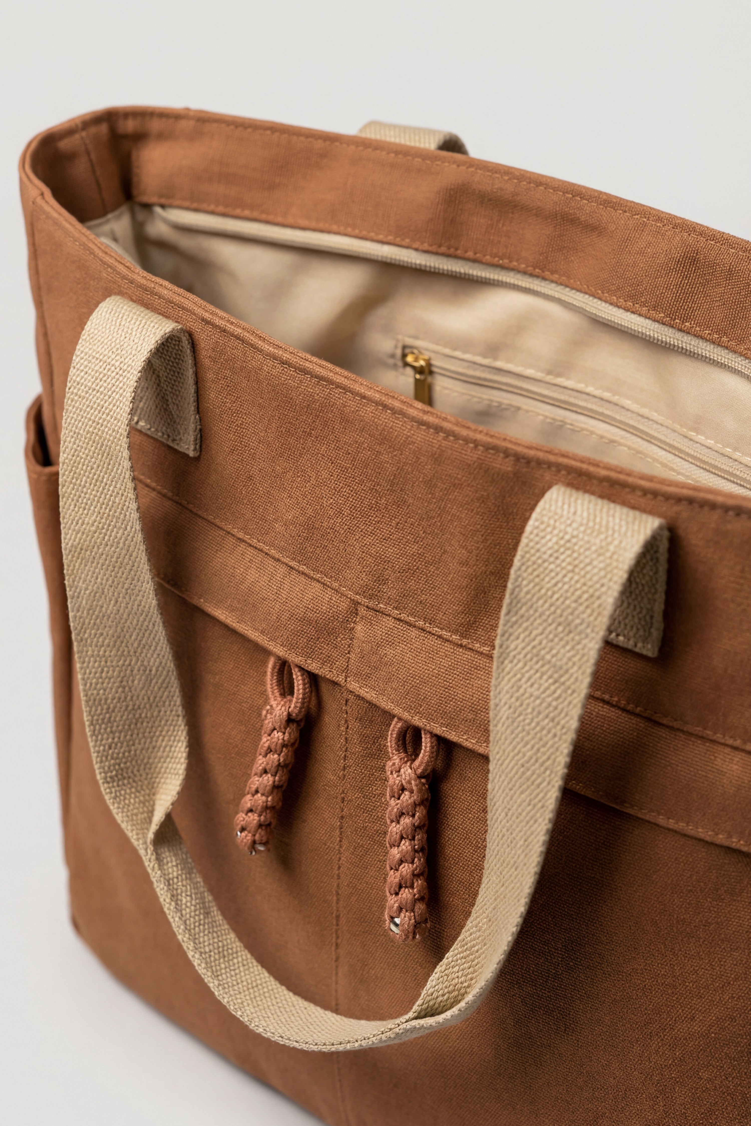 Brown Canvas Bag-446322113 for Women - Fashion Collection | Nishat | Shop Online